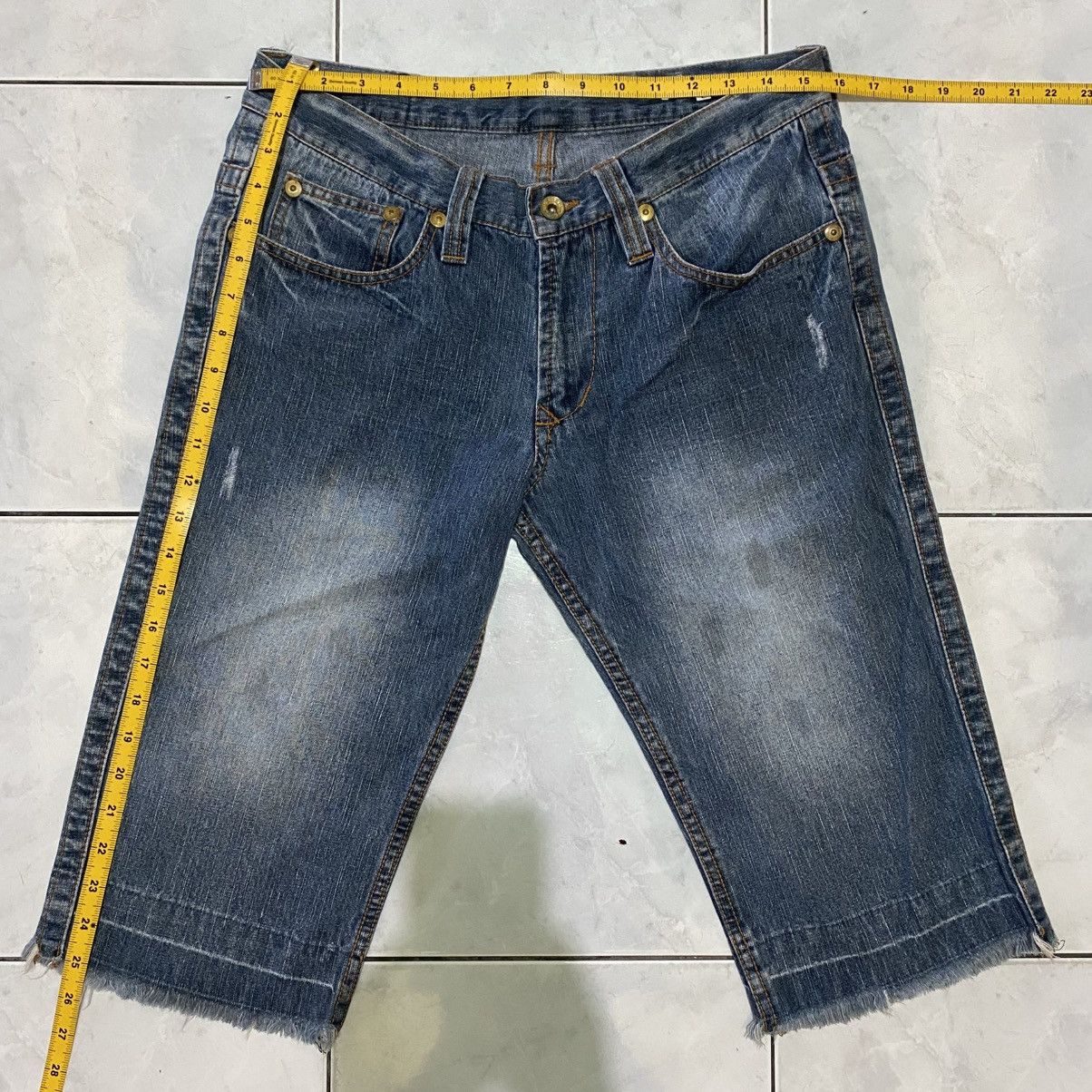 semanticdesign semanticdesign Short Jeans Denim Japanese Distressed Vintage Size US 30 / EU 46 - 18 Thumbnail