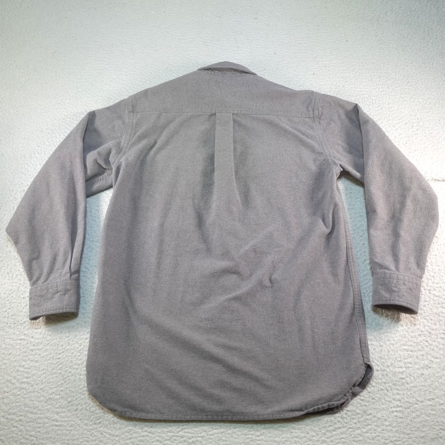 Vintage LL Bean Shirt Mens Small Gray Flannel Thick Outdoors Fishing Safari Button Up Size US S / EU 44-46 / 1 - 4 Thumbnail