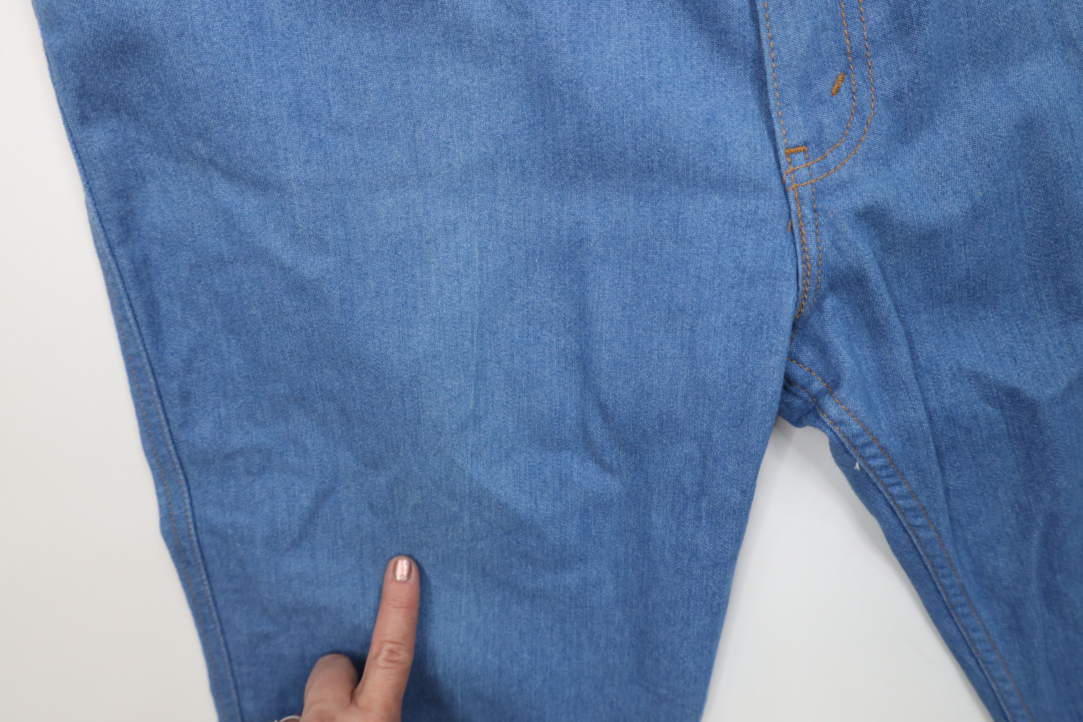Levi's Vintage Y2K 2000 Levis Flared Wide Leg Denim Jeans Blue Size US 40 / EU 56 - 7 Thumbnail