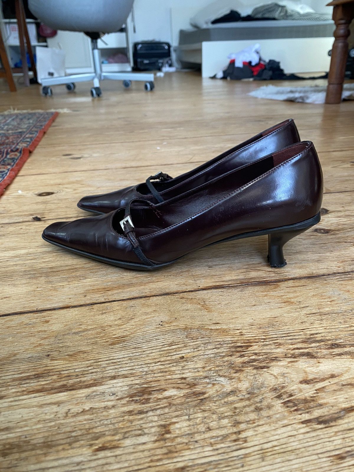 Prada Prada kitten heel leather mules Size US 11 / IT 41 - 7 Thumbnail
