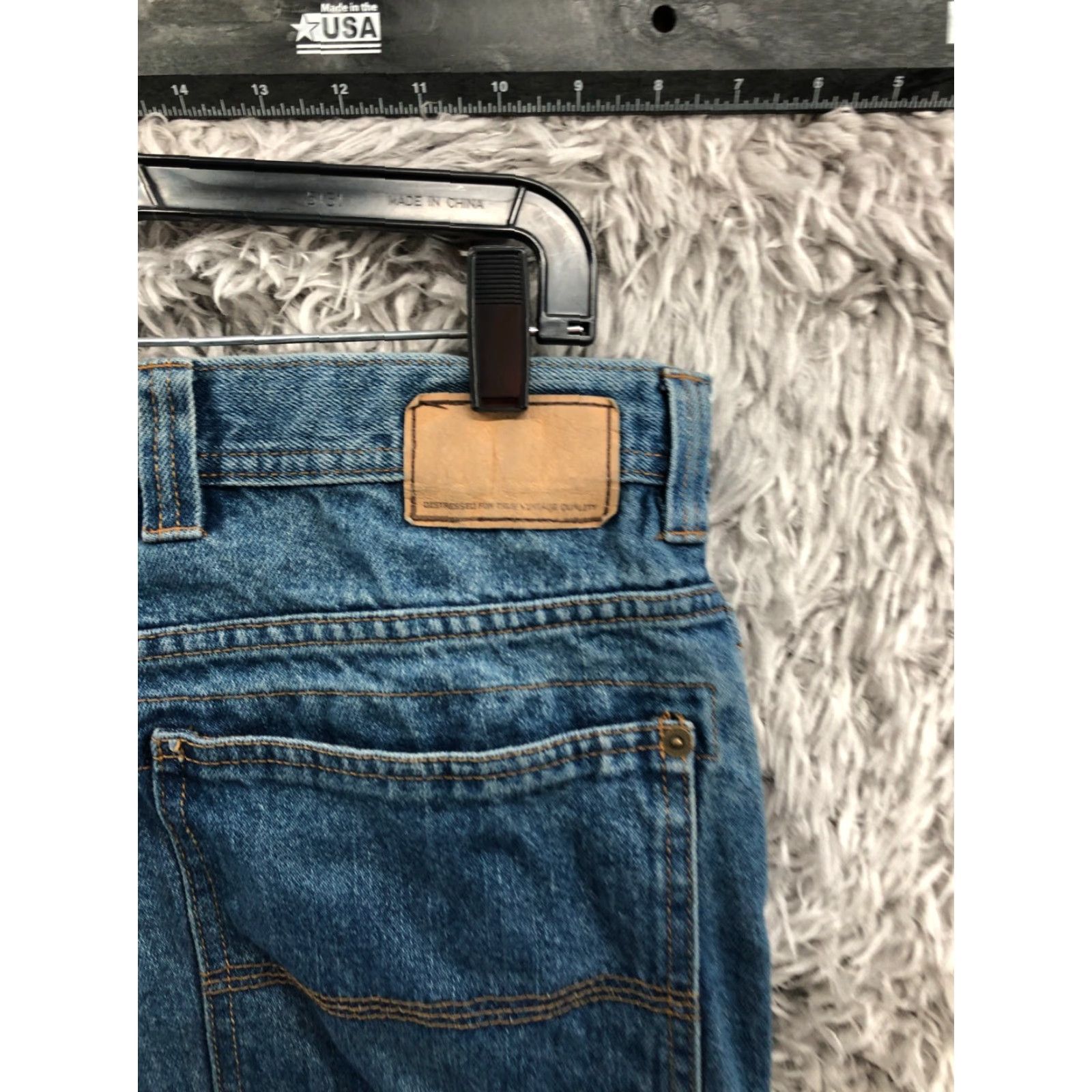 Vintage Urban Pipeline Jeans Mens Size 34x30 Mid Rise Straight Leg Blue Medium Wash Denim 5-Pocket Regular Fit Size US 34 / EU 50 - 6 Thumbnail