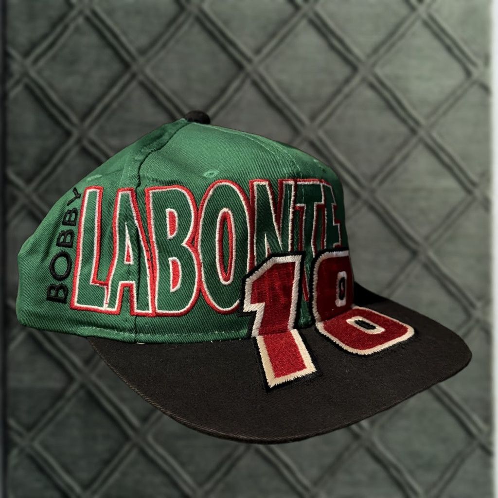 Chase Authentics VINTAGE Bobby Labonte Interstate Batteries Green SnapBack Hat NASCAR Racing Chase Authentics Men One Size Green Hats Mens Size ONE SIZE - 1 Thumbnail