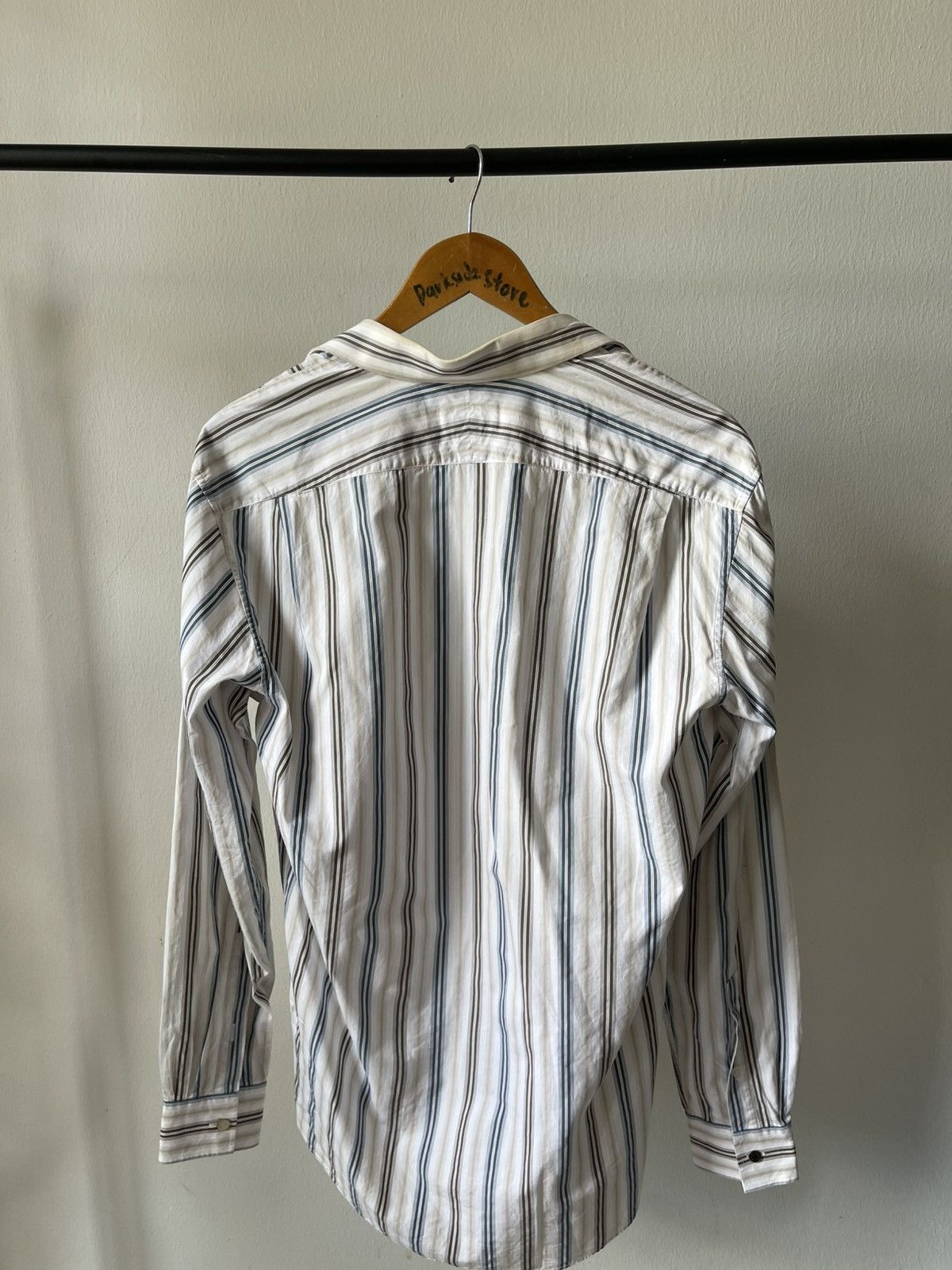 Hermes Hermes Stripe Button Ups Shirt Size US L / EU 52-54 / 3 - 6 Thumbnail