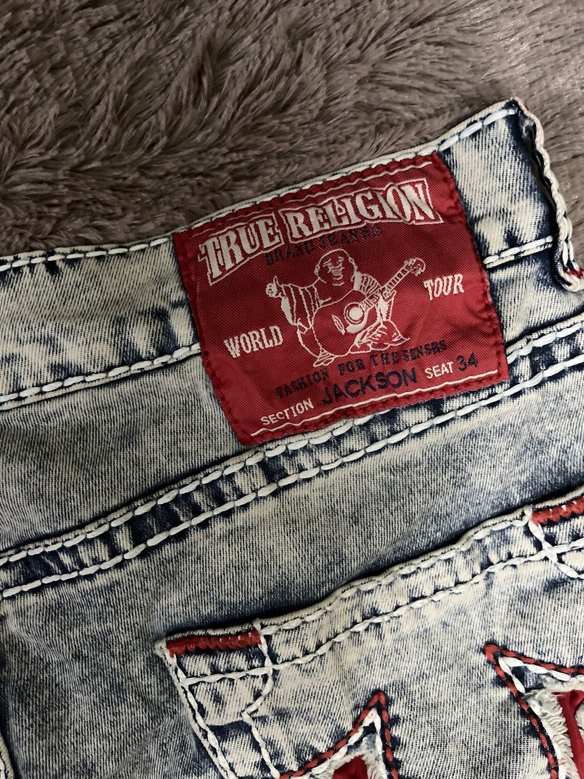 Japanese Brand × True Religion Y2K Vintage Made In USA True Religion Streetwear Jeans Size US 31 - 8 Thumbnail