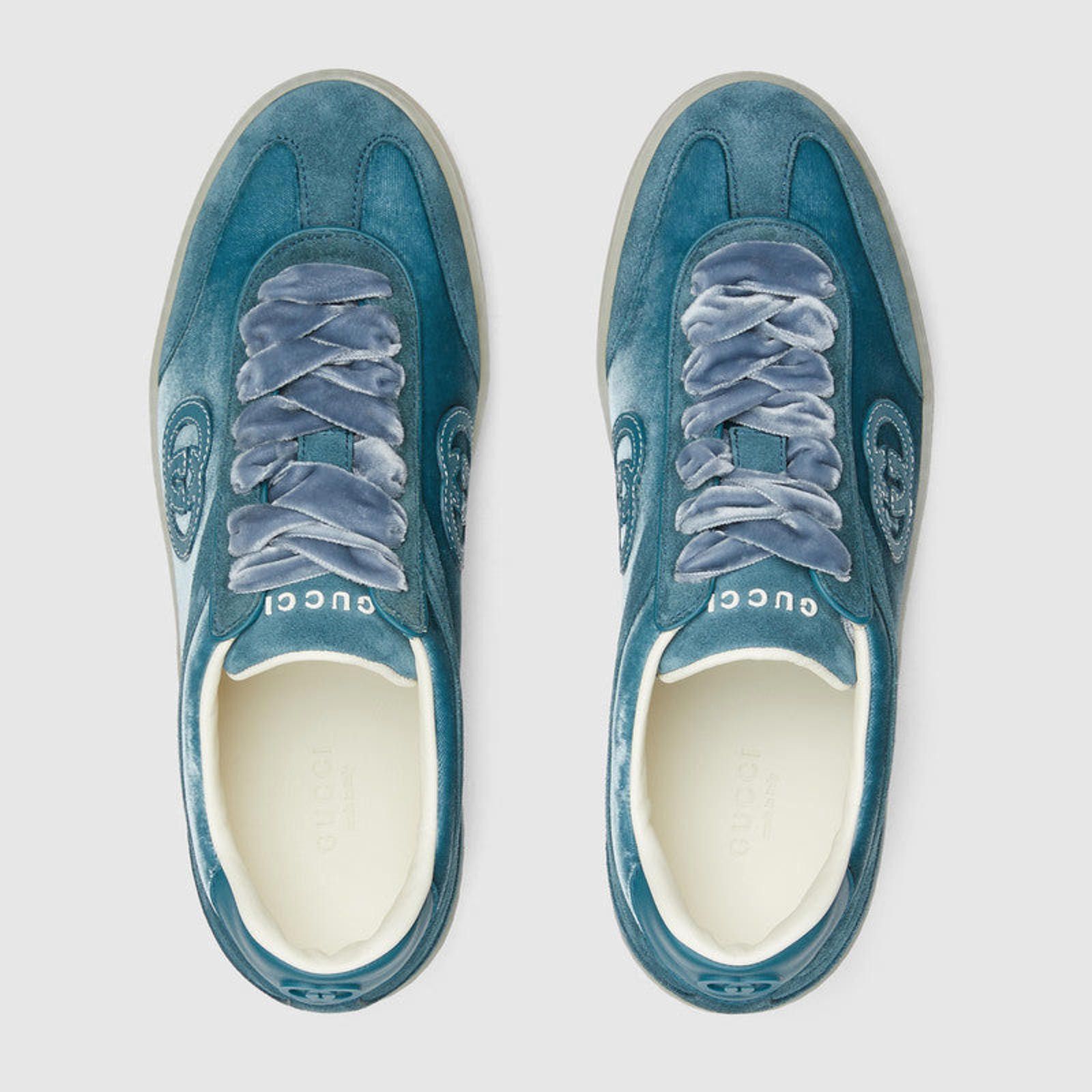 Gucci Gucci G75 Velvet Sneakers Size US 5 / IT 35 - 3 Thumbnail