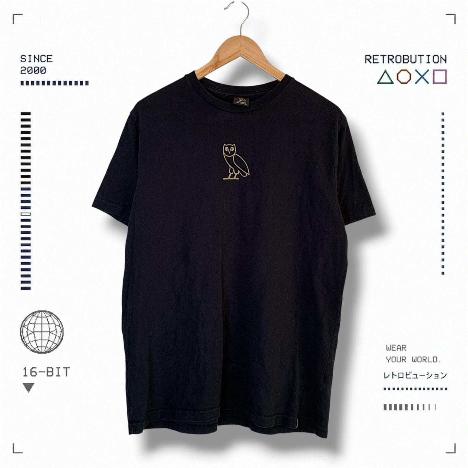 Octobers Very Own OVO Owl Graphic Shirt Black Size XL