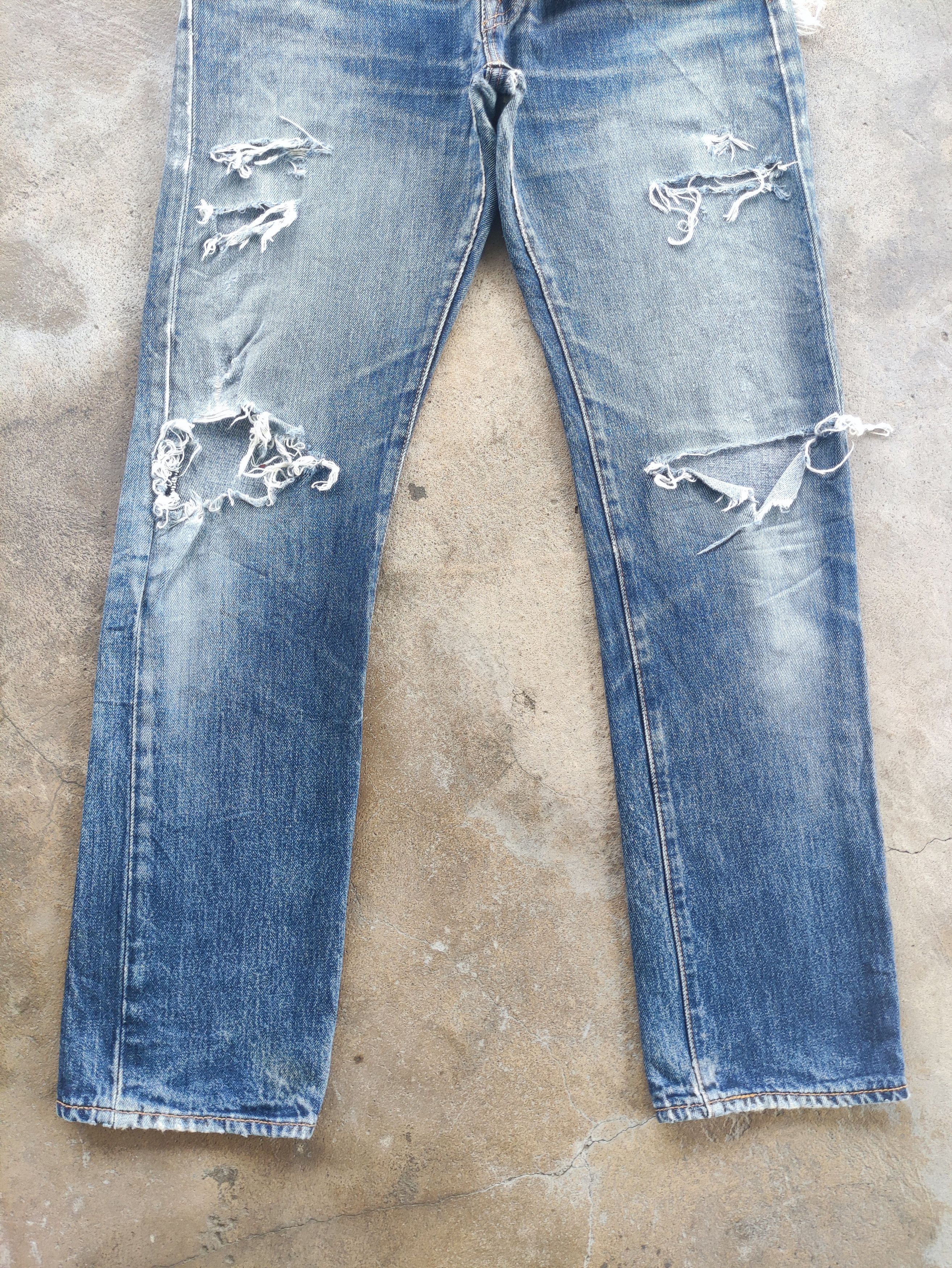 Levi's Vintage Levi's Brand Button Denim Distressed Faded Pants Size US 32 / EU 48 - 4 Thumbnail