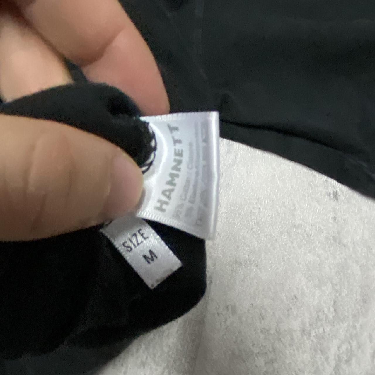Katharine Hamnett London Black Hamnett T-shirt with white logo #streetwear Size US M / EU 48-50 / 2 - 5 Thumbnail