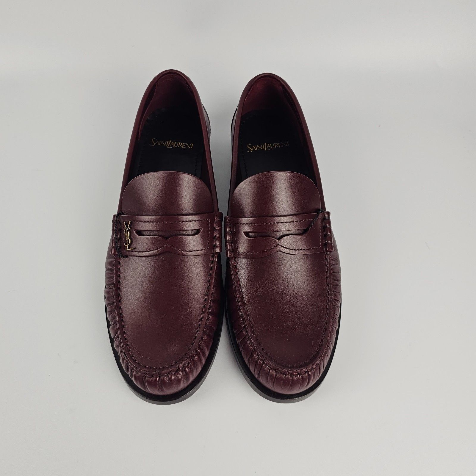 SAINT LAURENT Le Loafer Vendome Red Smooth Leather Loafers N