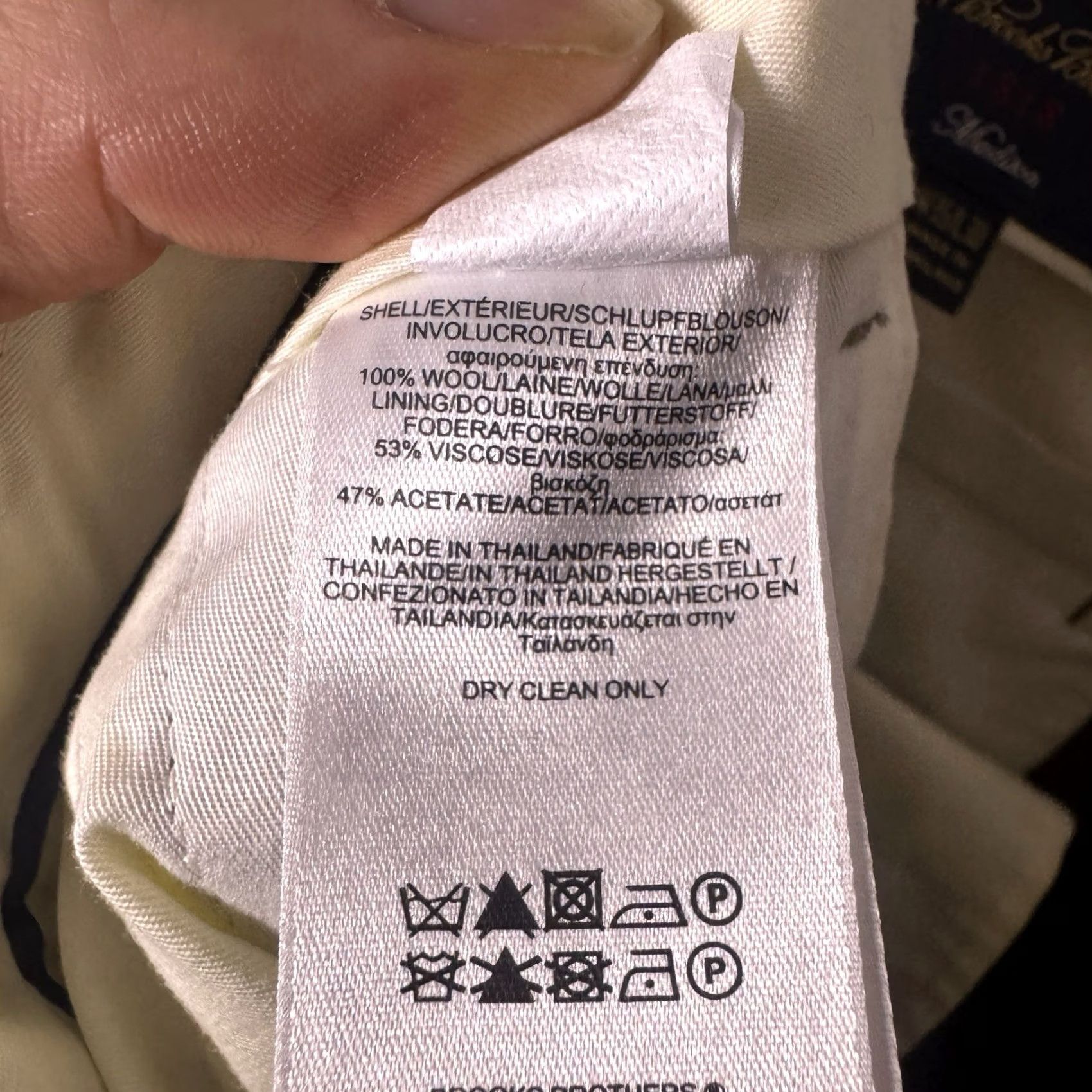 Brooks Brothers Brooks Brothers Pants Mens 35x30 Madison 1818 Pleated Cuffed 100% Wool Dress Size US 35 - 7 Thumbnail