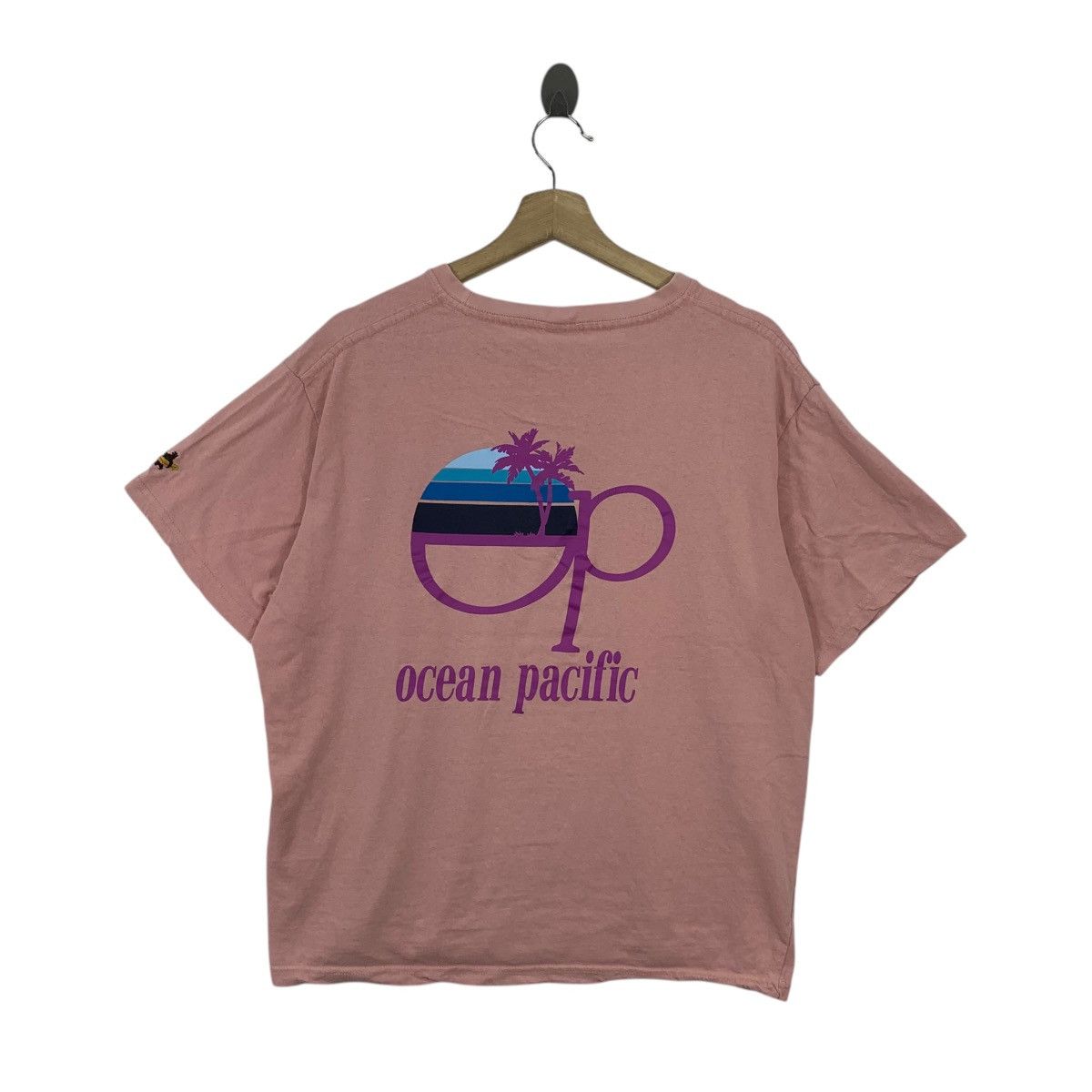 Ocean Pacific OCEAN PACIFIC OP Hawaii Backhit Logo Baggy Tee Shirt Top Size L / US 10 / IT 46 - 5 Thumbnail