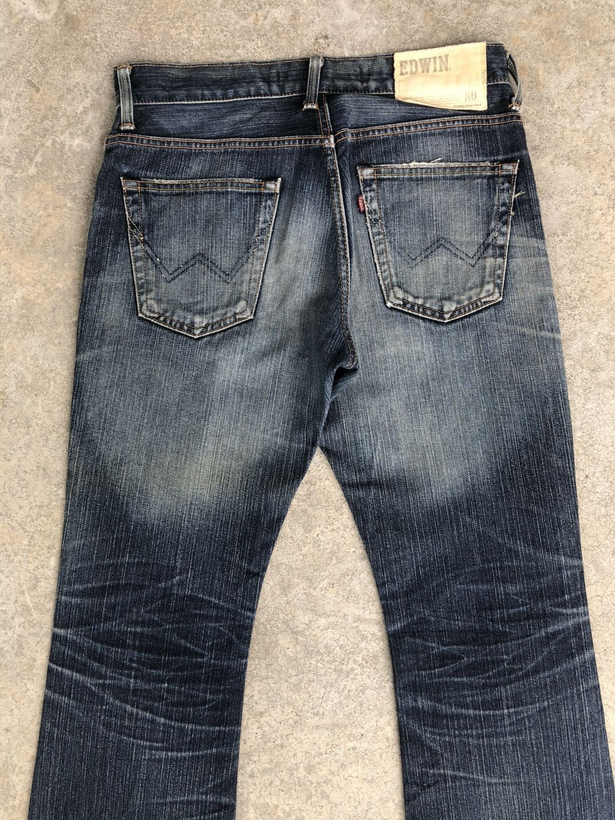 Le Grande Bleu (L.G.B.) Edwin XV Flared Jeans Bootcut Distressed Jeans Size US 31 - 8 Thumbnail
