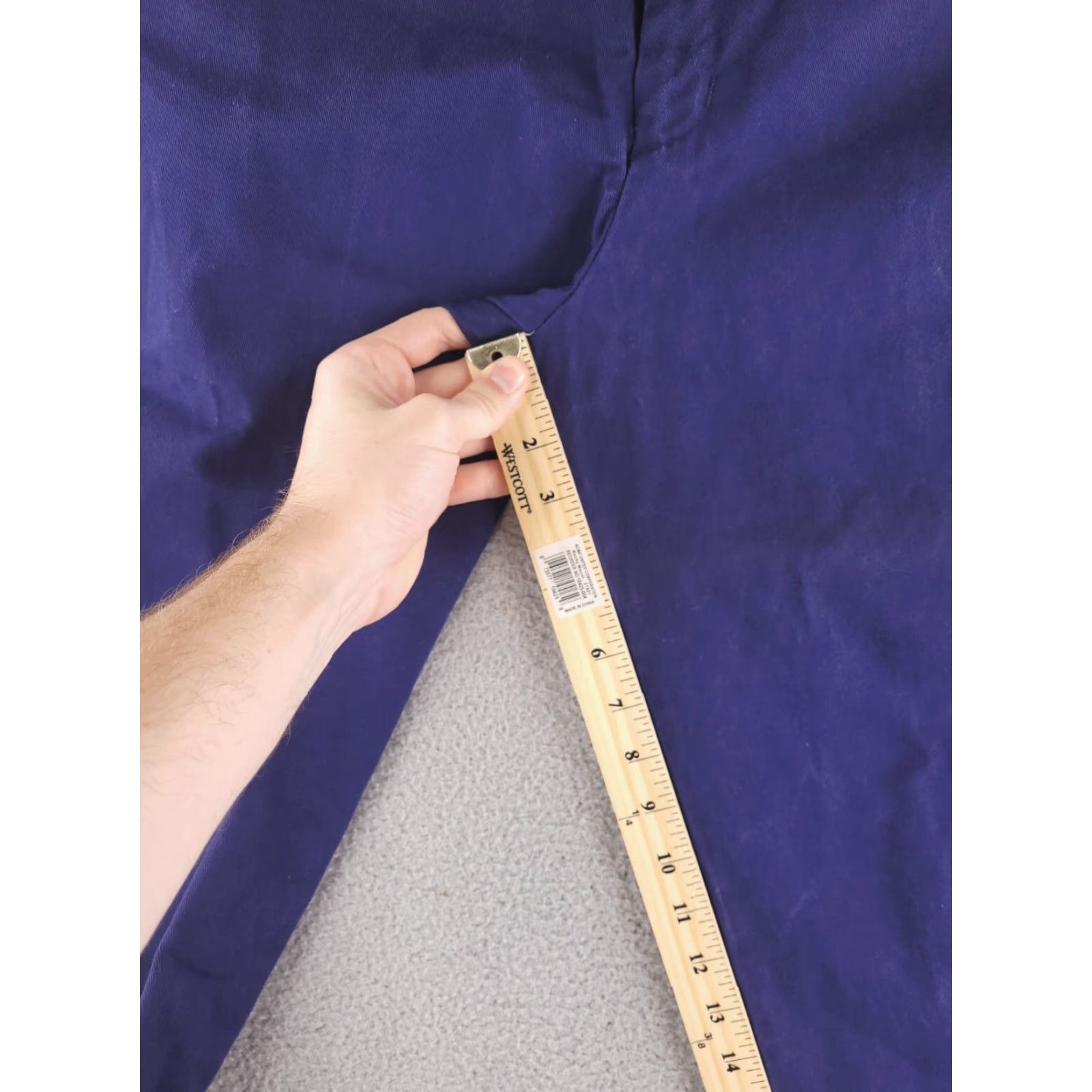 Red Kap VINTAGE Red Kap Pants Mens 35x28 Blue Chino Workwear MADE IN USA Size US 35 - 7 Thumbnail