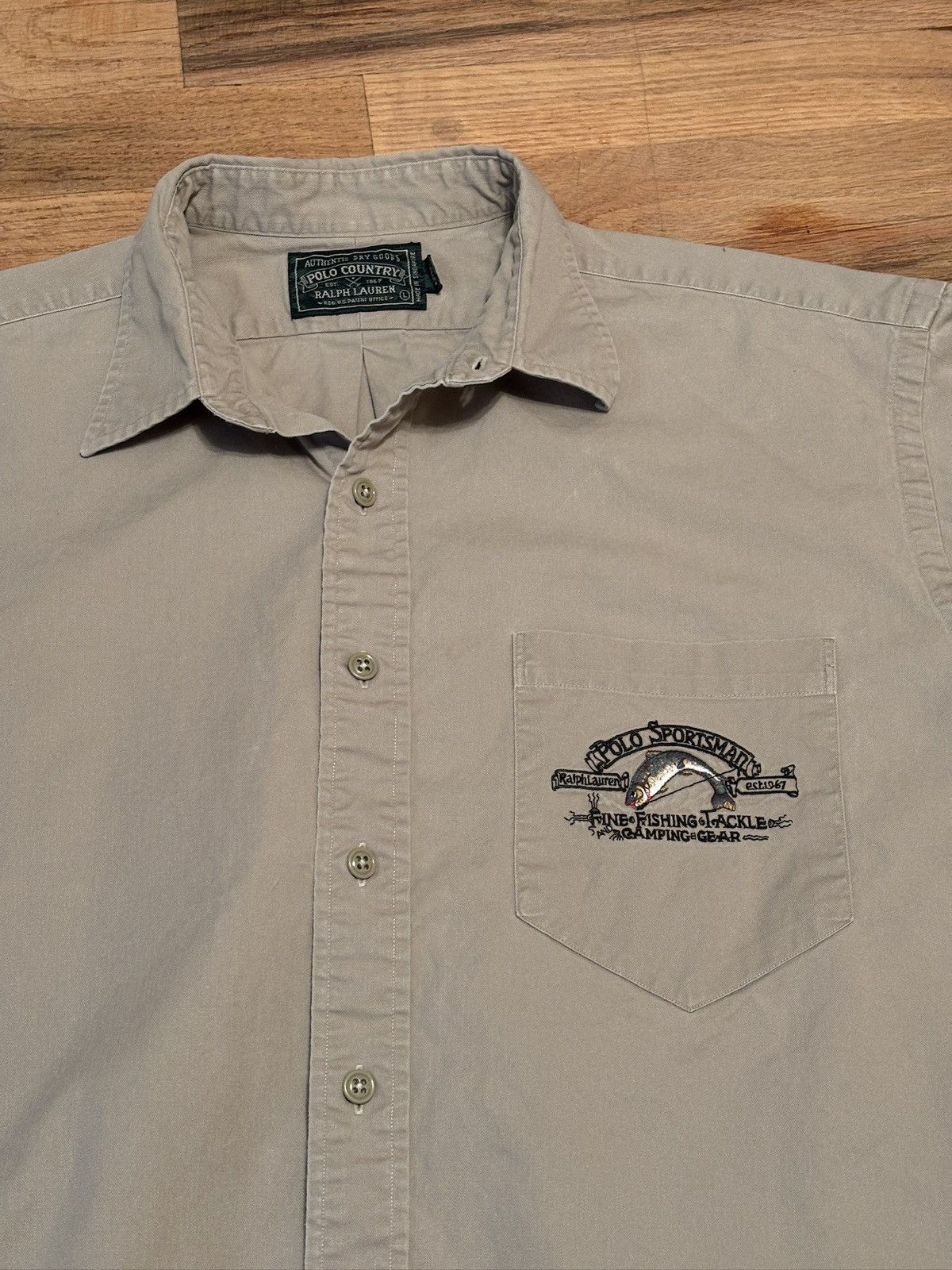 Polo Ralph Lauren Vintage Polo Country Sportsman Ralph Lauren Fishing Shirt Size US L / EU 52-54 / 3 - 4 Thumbnail
