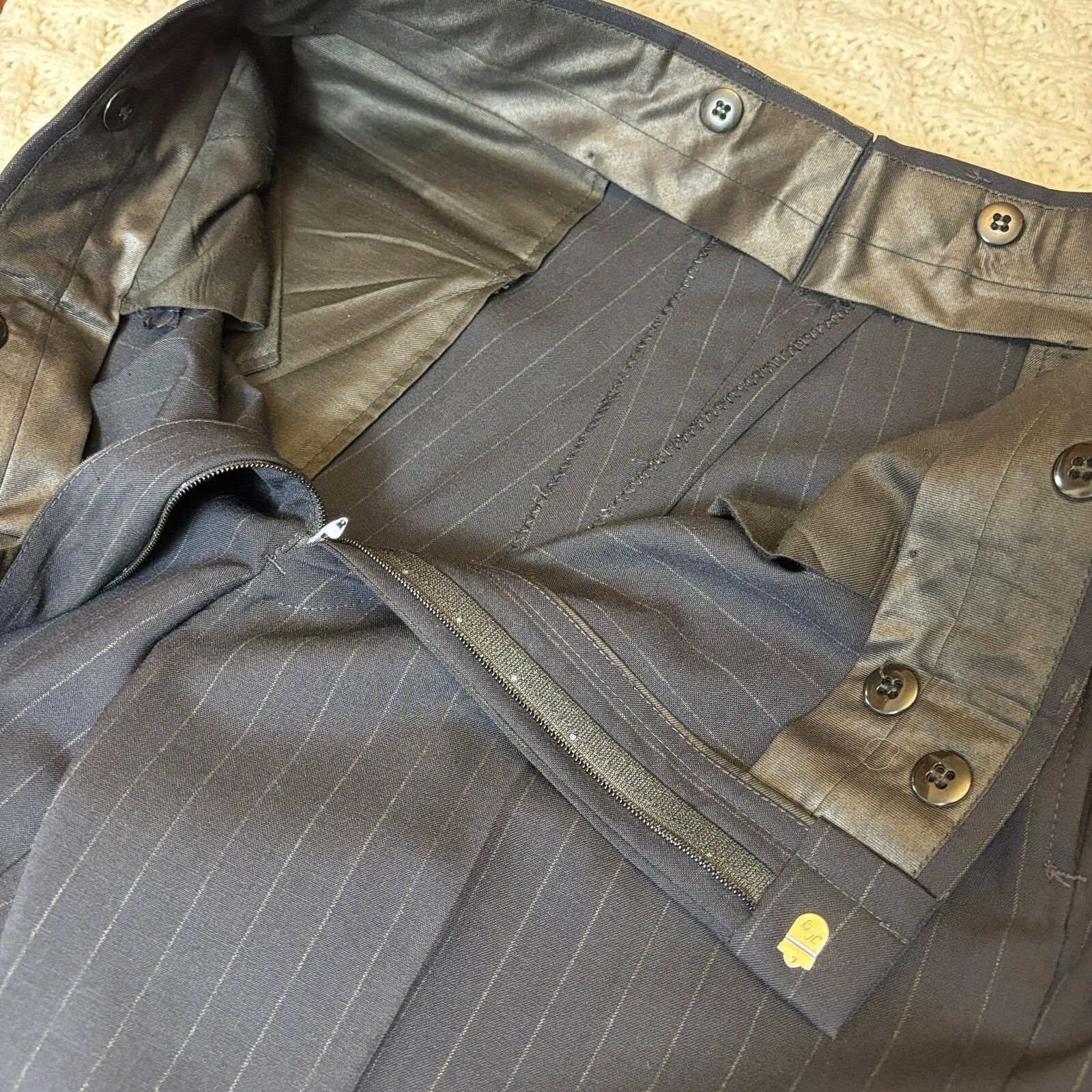 Brooks Brothers Brooks Brothers Suit Men's 43R Brown Wool Blazer & 38x28.5 D Size 44R - 11 Thumbnail