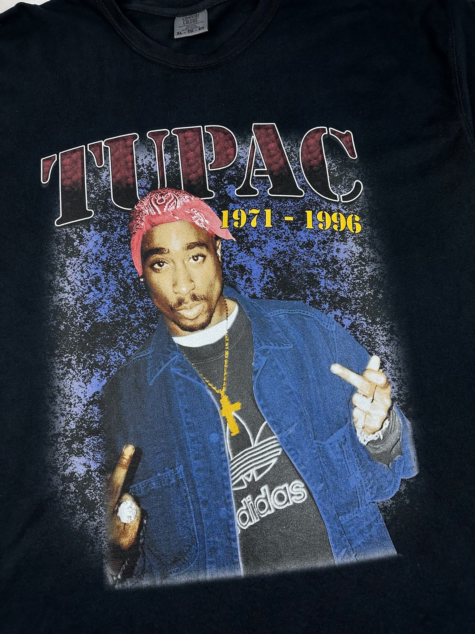 Rap Tees Vintage Tupac 2pac Rap Tee Y2K Hip Hop T-Shirt Size US XL / EU 56 / 4 - 2 Thumbnail