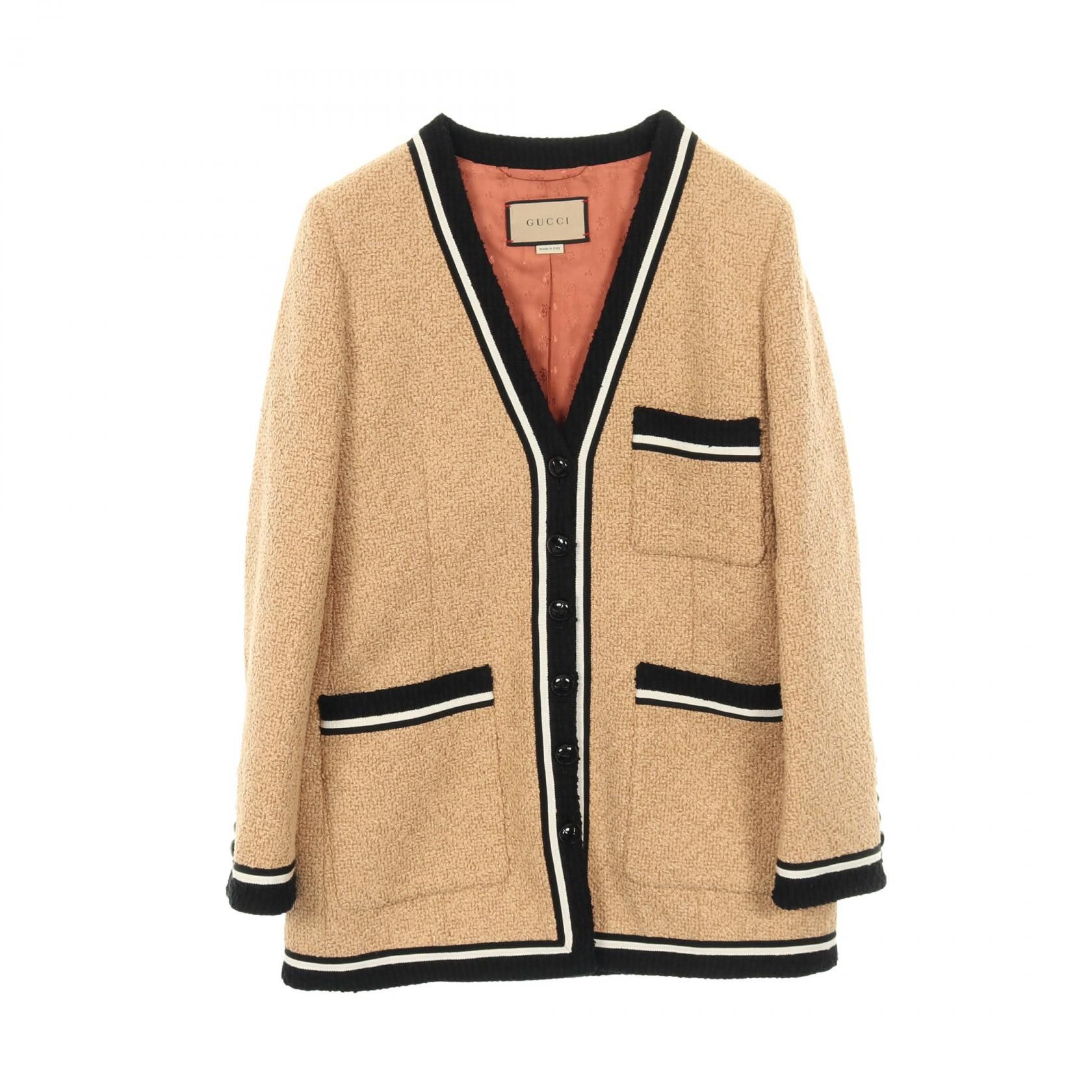 Gucci Gucci GUCCI Polyester Rayon Cotton Jacket Textile Outerwear 702792 DUTY FREE for USA Size ONE SIZE - 1 Thumbnail