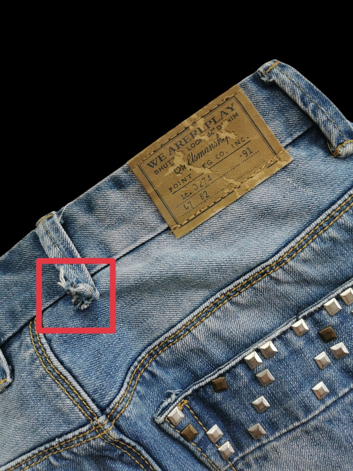 Replay We Are Replay Studd Patchwork Slim Jeans Size US 28 / EU 44 - 4 Thumbnail
