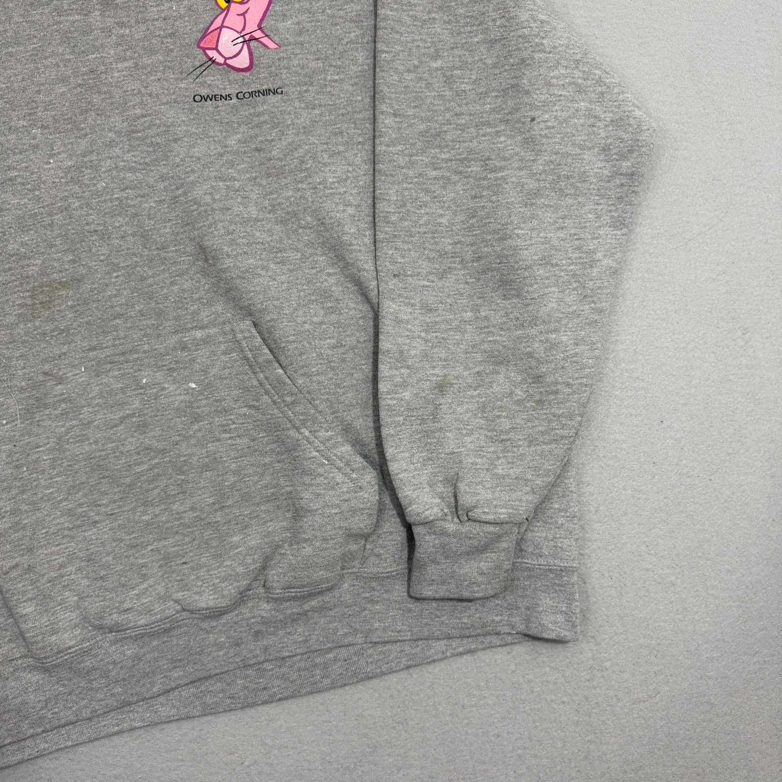 Vintage Vintage Pink Panther Hoodie 2XL Gray Pullover Sweatshirt 90s Size US XXL / EU 58 / 5 - 5 Thumbnail