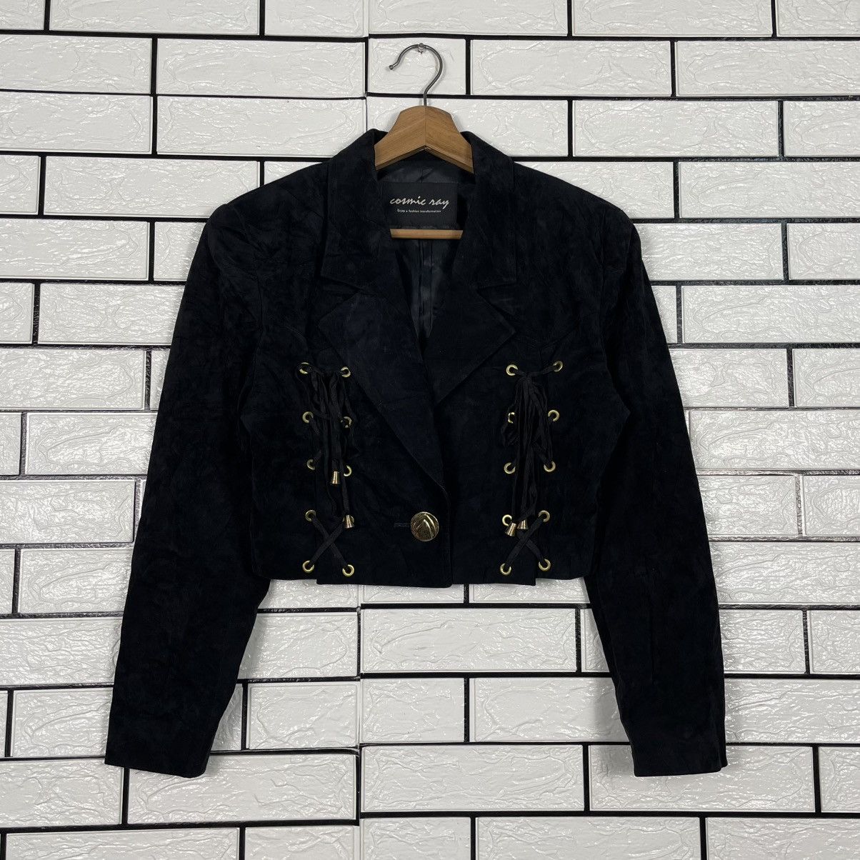 Japanese Brand Cosmic Ray Crop Jacket Size S / US 4 / IT 40 - 1 Thumbnail