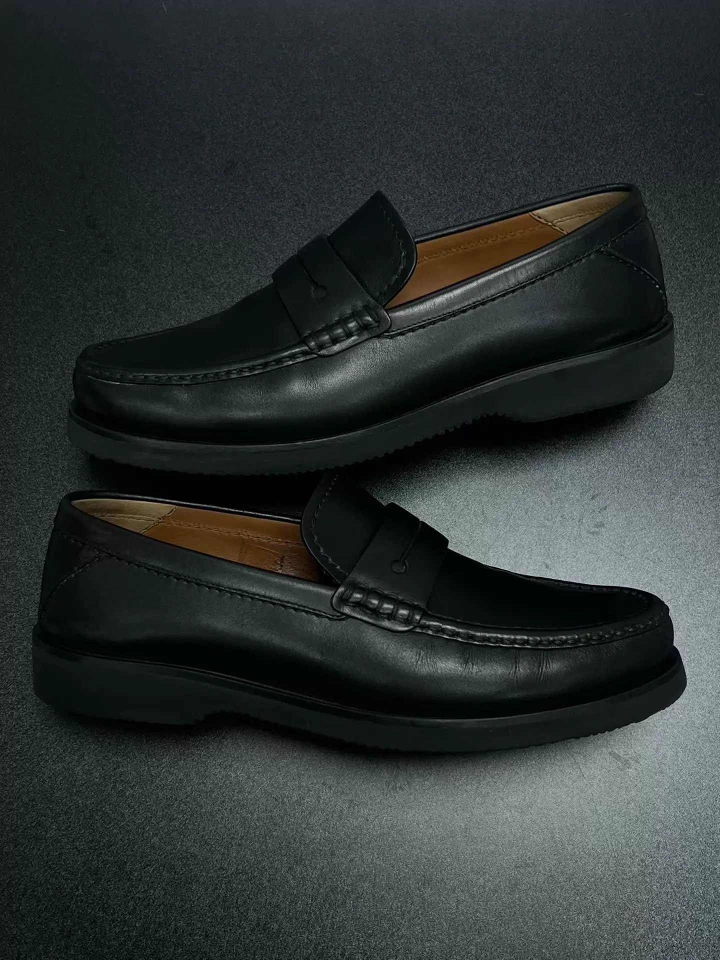 Ermenegildo Zegna Zegna leather loafers black 40.5 mint old money Size US 7.5 / EU 40-41 - 4 Thumbnail