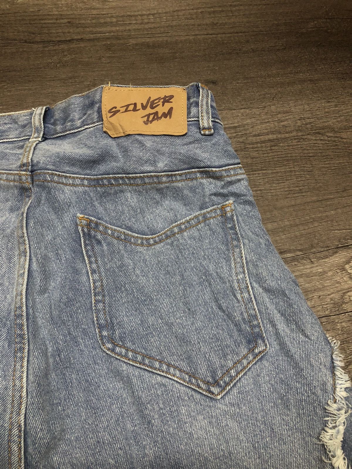 Japanese Brand W.W.G SILVER JAM JEANS UNISEX DESIGN Size US 28 / EU 44 - 17 Thumbnail