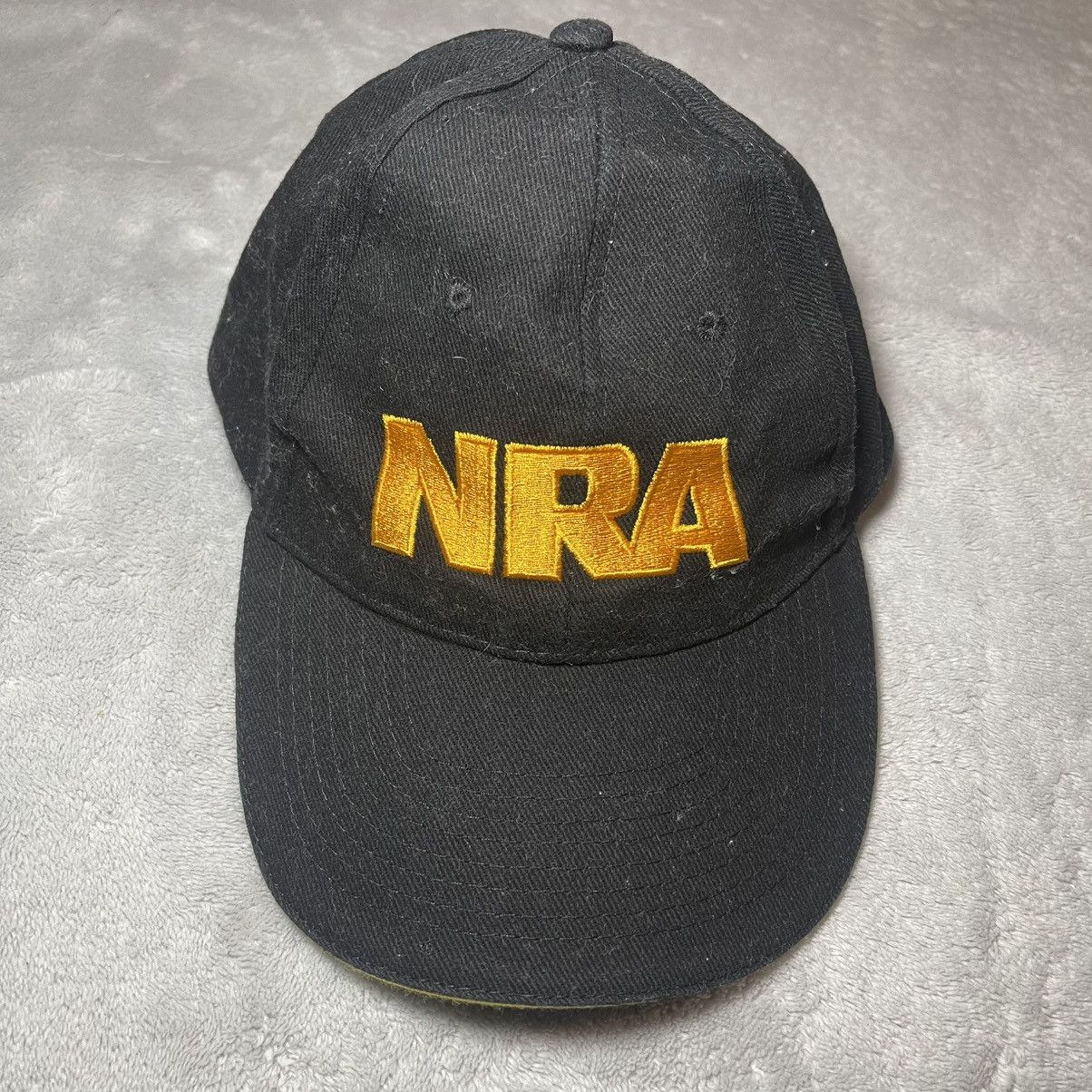 Other NRA Baseball Cap Hat Black Yellow Gold Embroidered USA Flag Size ONE SIZE - 1 Thumbnail