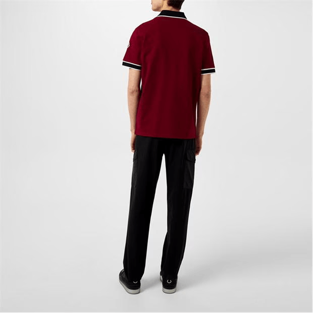 Moncler Striped Logo Polo Shirt Size US M / EU 48-50 / 2 - 6 Thumbnail