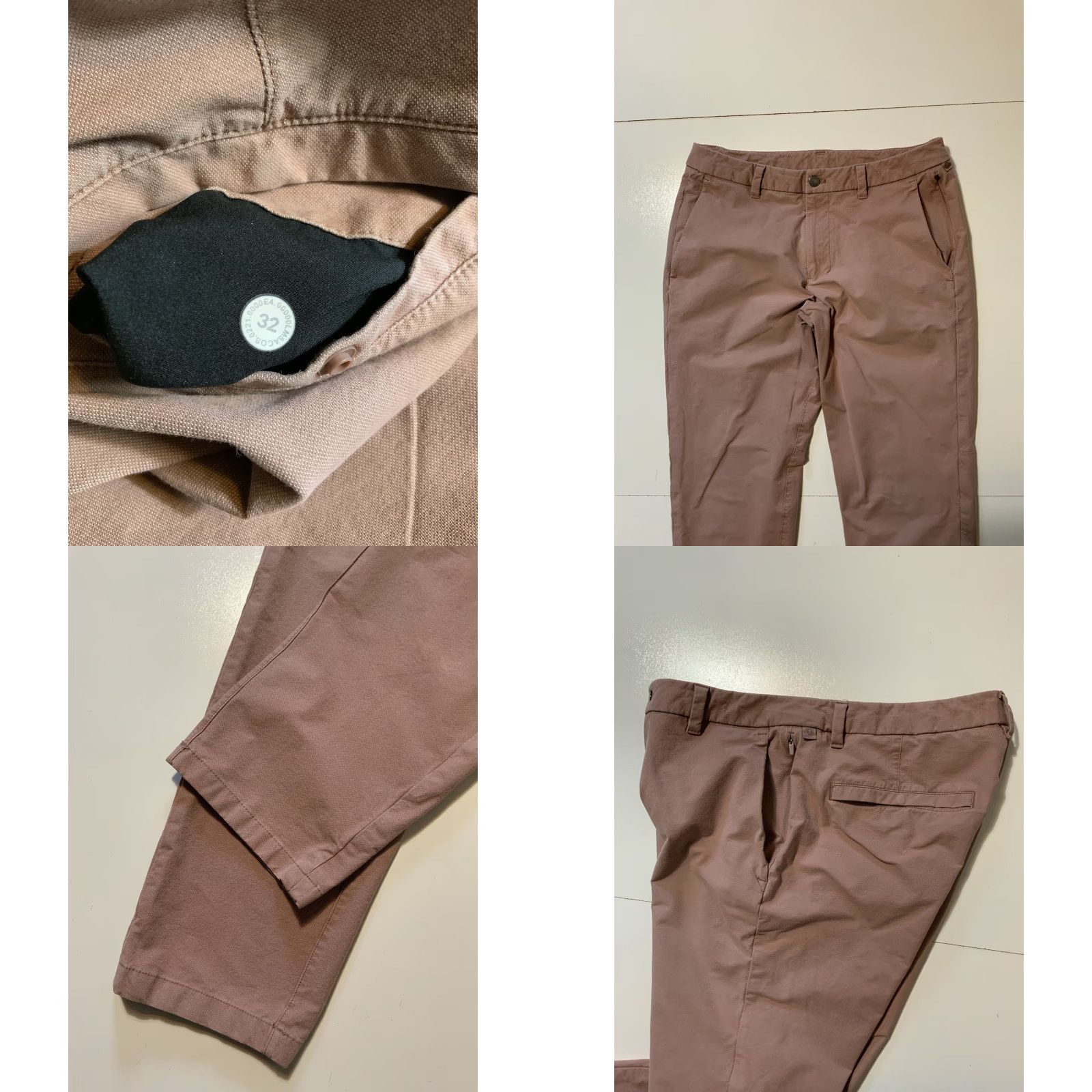 Lululemon 28 Lululemon Commission Mauve Earth Clay Dye Slim Fit Tapered Pants Sz. 32 Size US 32 / EU 48 - 8 Thumbnail