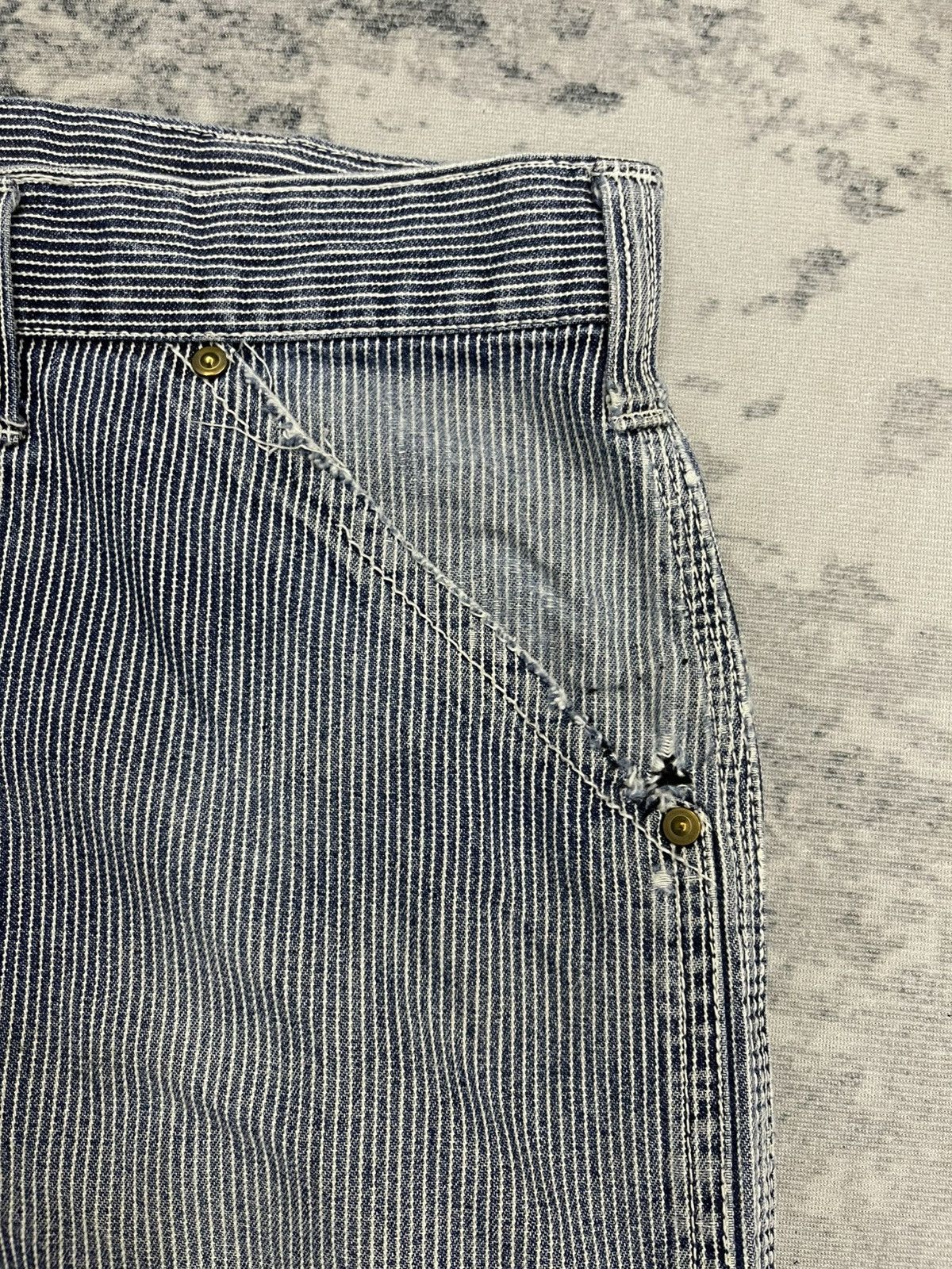 Japanese Brand Dogman Hickory Stripe Multipocket Cargo Tactical Pants s11 Size US 38 / EU 54 - 7 Thumbnail