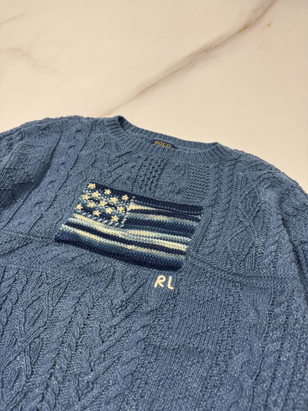 Polo Ralph Lauren Polo Ralph Lauren US Flag Knit Sweater Size M / US 6-8 / IT 42-44 - 3 Thumbnail