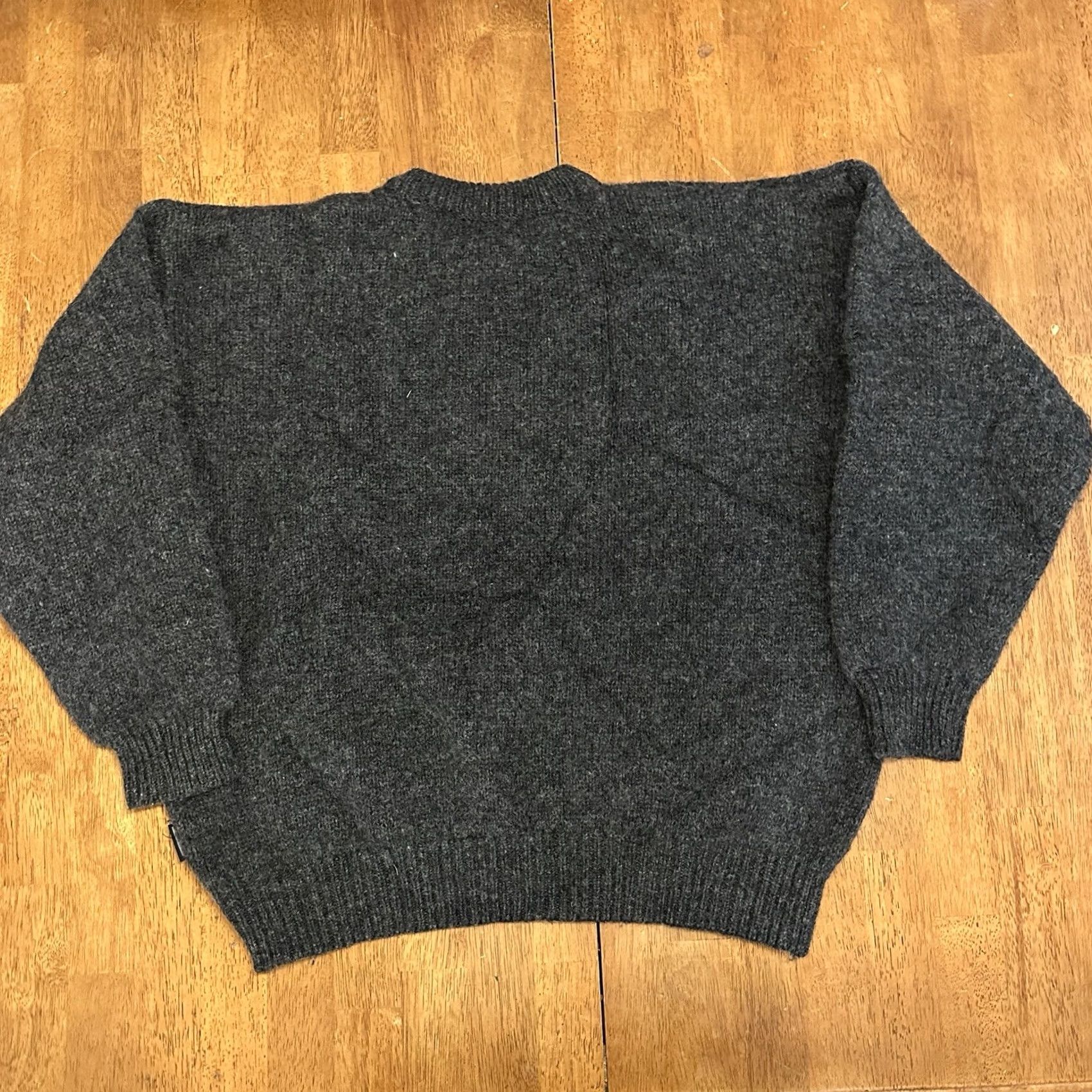 O'Neill VINTAGE O'Neill Sportswear Wool Blend Chunky Knit Crewneck Sweater Large Gray Mens Pullover Knit Oversized Streetwear Winter Size US L / EU 52-54 / 3 - 2 Thumbnail