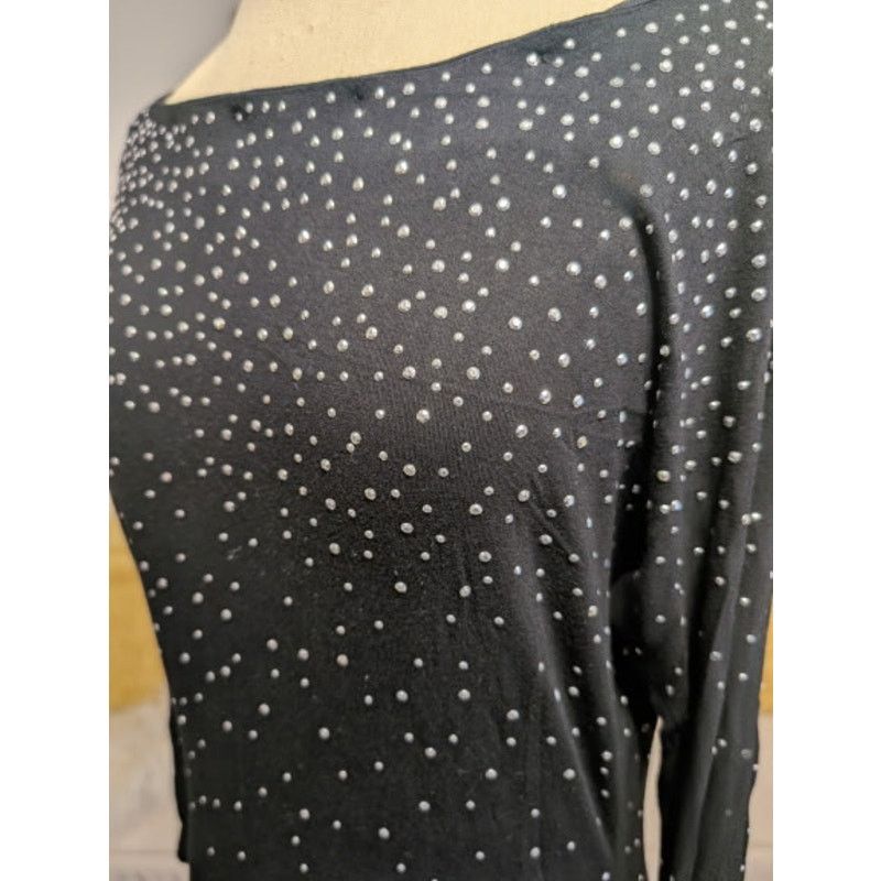 Other Premise Embellished Knit Dress – Black Size S / US 4 / IT 40 - 4 Thumbnail
