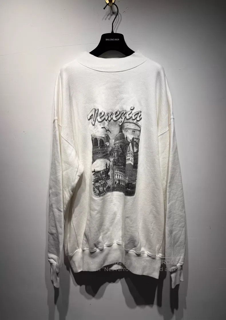 Balenciaga Balenciaga Architectural Pattern Printed Long Sleeve Sweat Size US XS / EU 42 / 0 - 1 Thumbnail