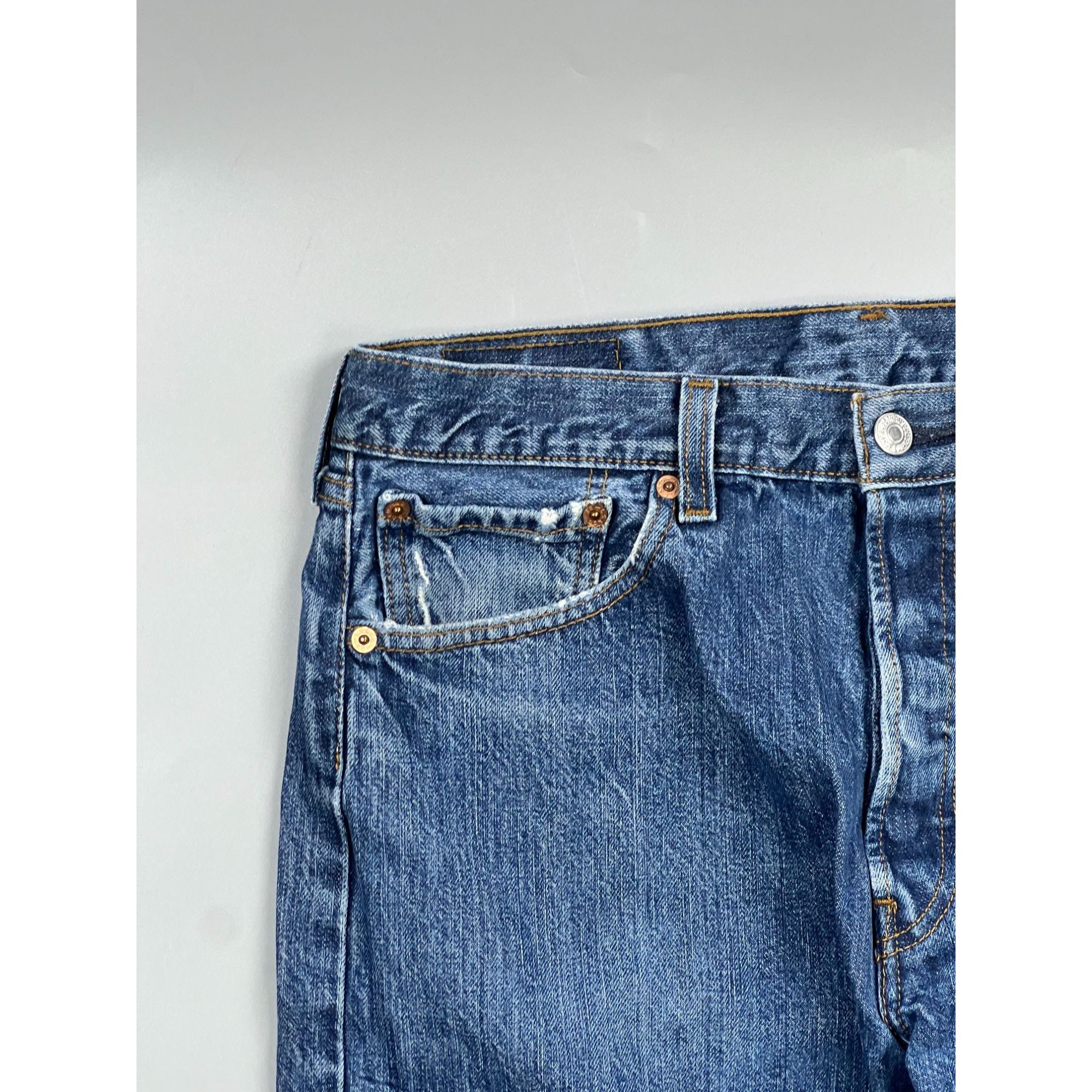 Levi's Levi’s 501 Distressed Denim Jeans Pants (Y0926) Size US 34 / EU 50 - 3 Thumbnail