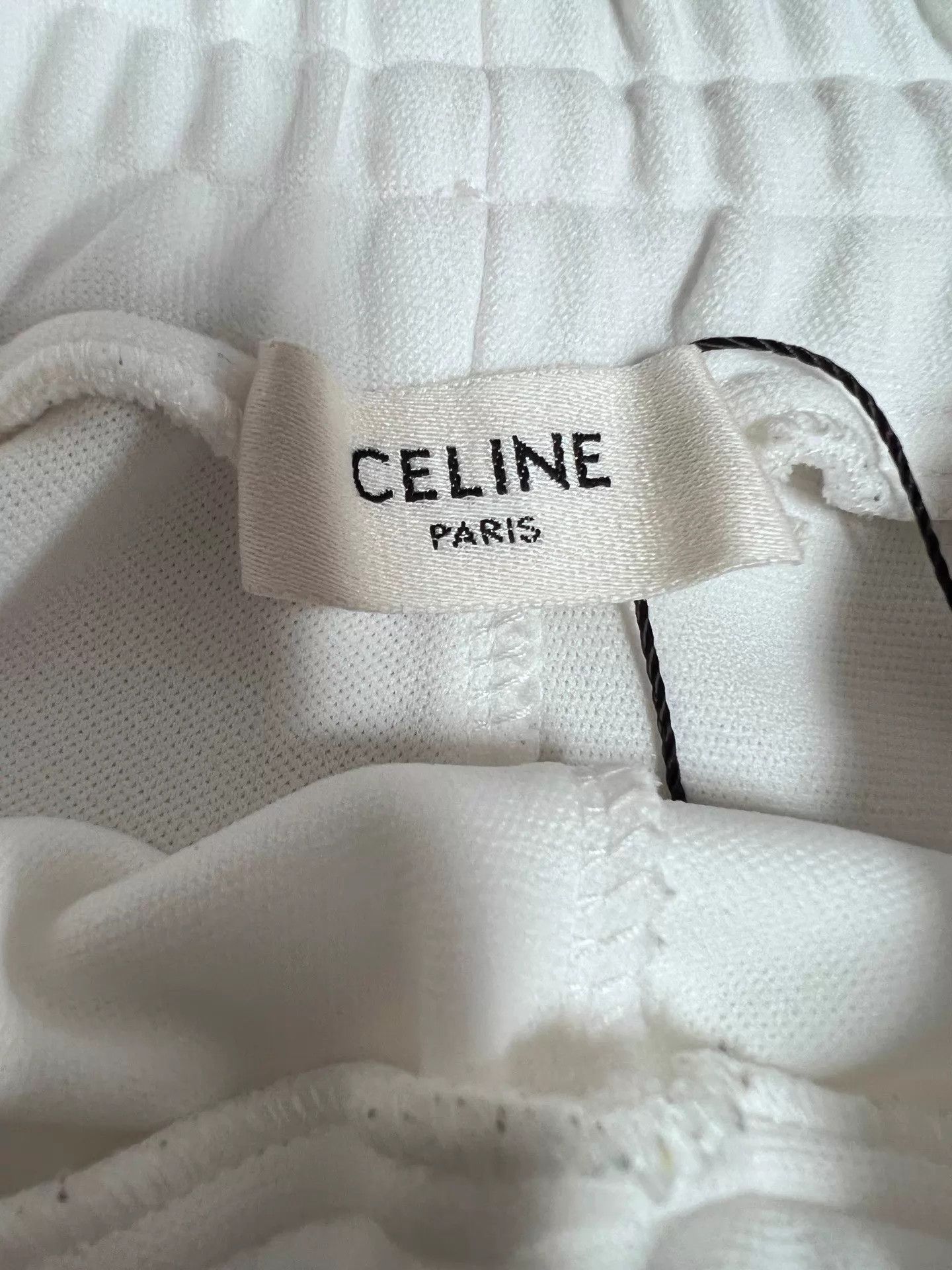 Celine Celine White Triomphe Gold Clasp Short 99 New XS Size 25" / US 0 / IT 36 - 3 Thumbnail