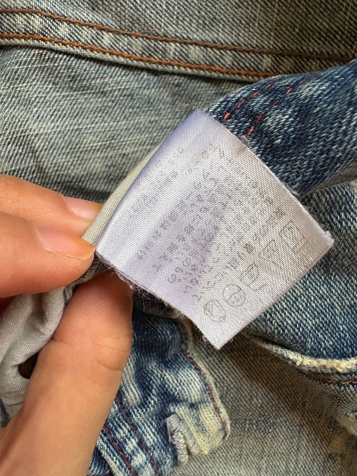 Japanese Brand × Kapital Vintage Nylaus Patches Mud Distressed Ripped Loose Jeans Size US 31 - 11 Thumbnail