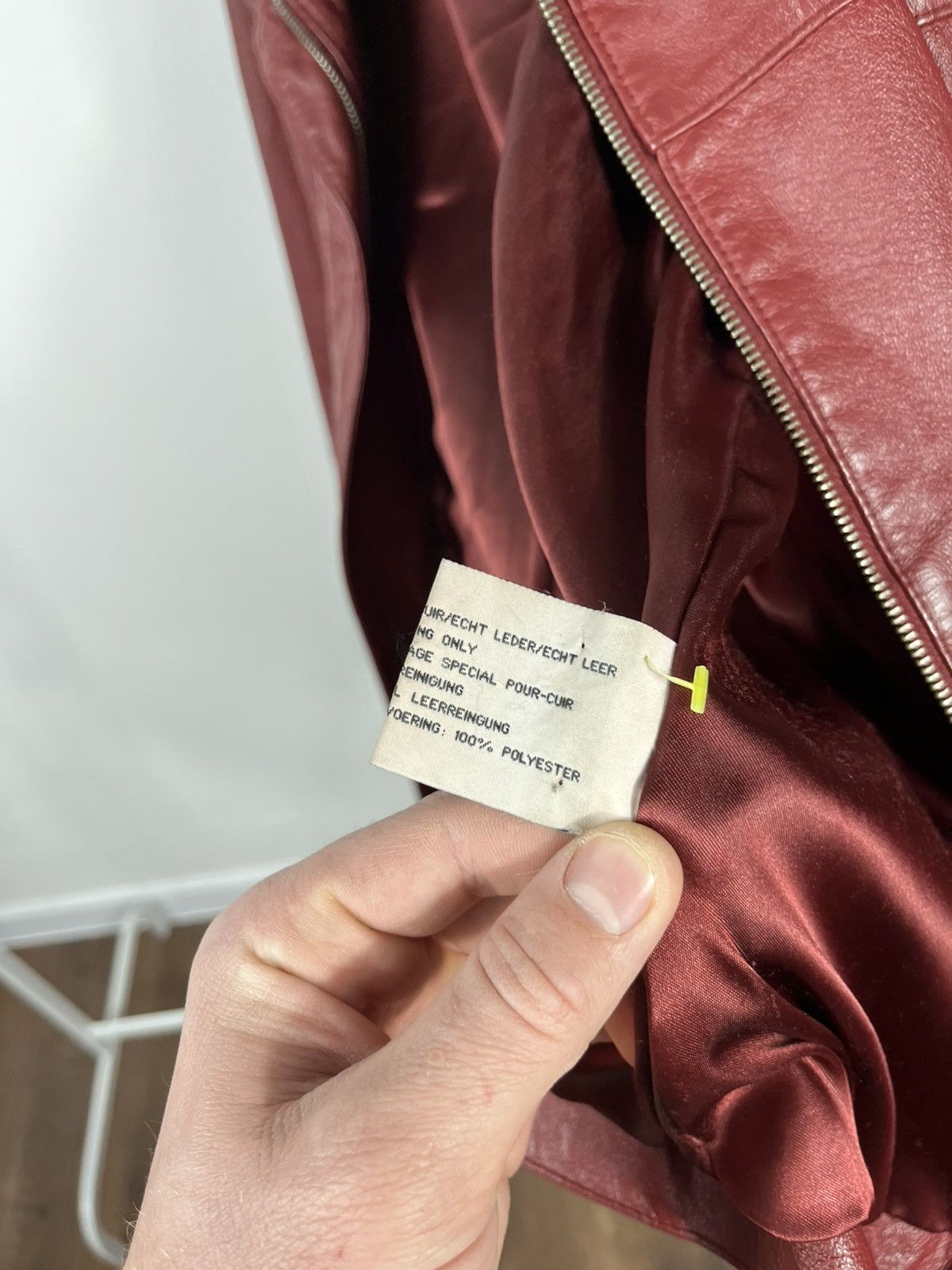 Leather Vintage Red Leather Jacket Womens Size 40 Zip Front Size S / US 4 / IT 40 - 13 Thumbnail