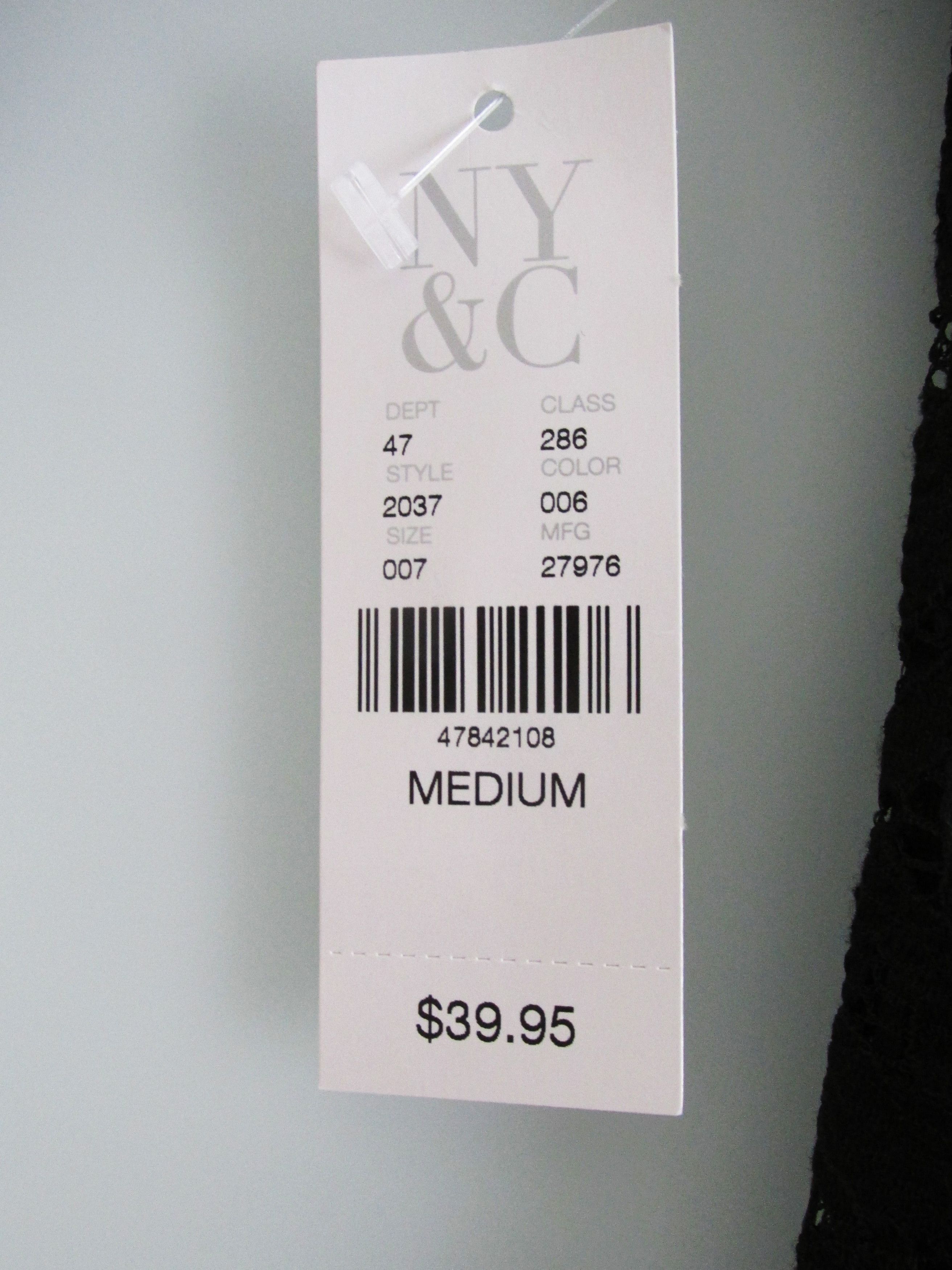 Other New York & Co. (NWT) Women's S/Sleeve Knit Top Size Med Size M / US 6-8 / IT 42-44 - 6 Thumbnail