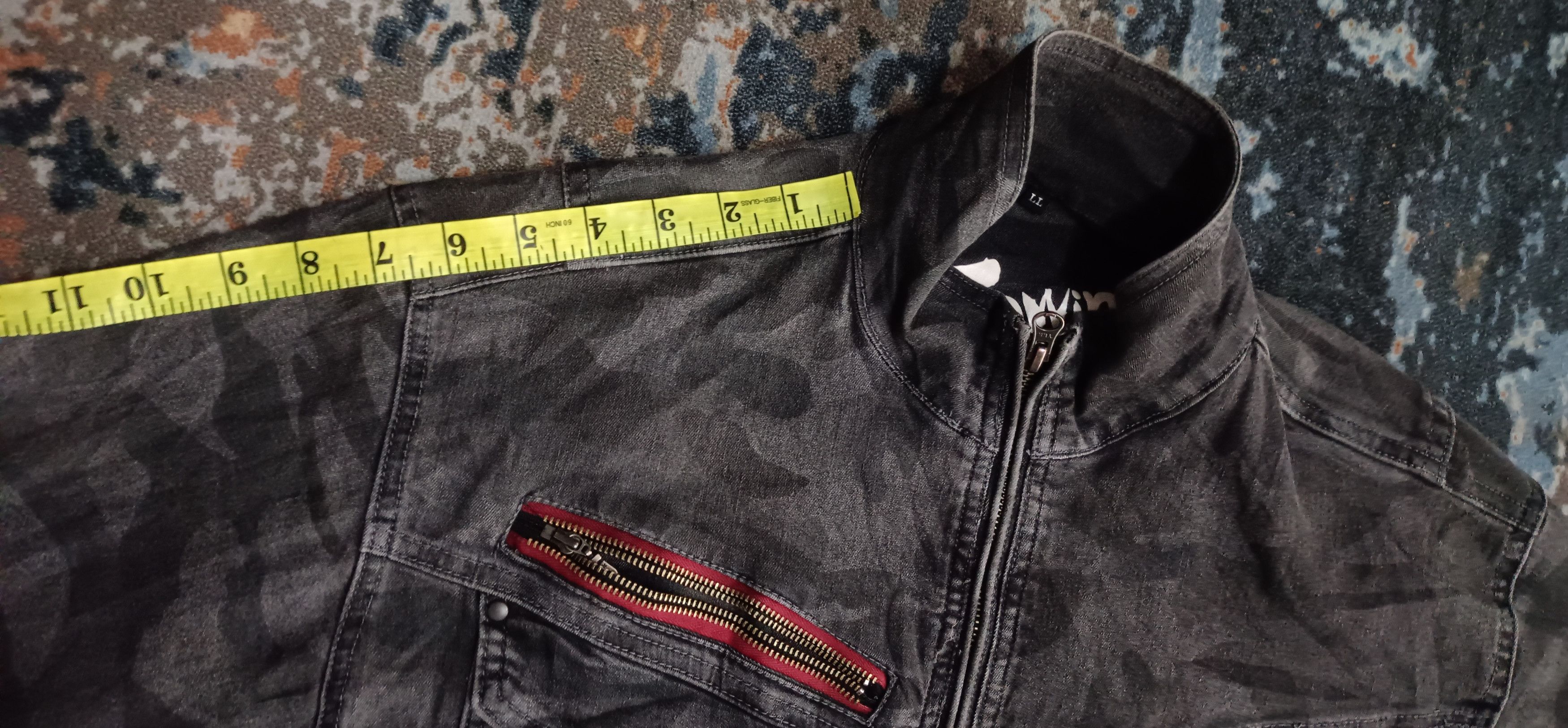 Japanese Brand Jawin Camouflage Denim Tactical Pocket Jacket Size US L / EU 52-54 / 3 - 16 Thumbnail
