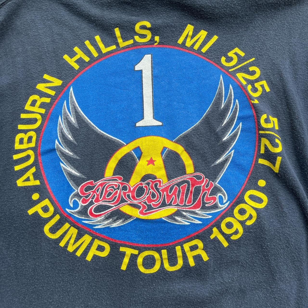 Vintage Vintage 1990 Aerosmith Aero Force One tee Size US M / EU 48-50 / 2 - 6 Thumbnail