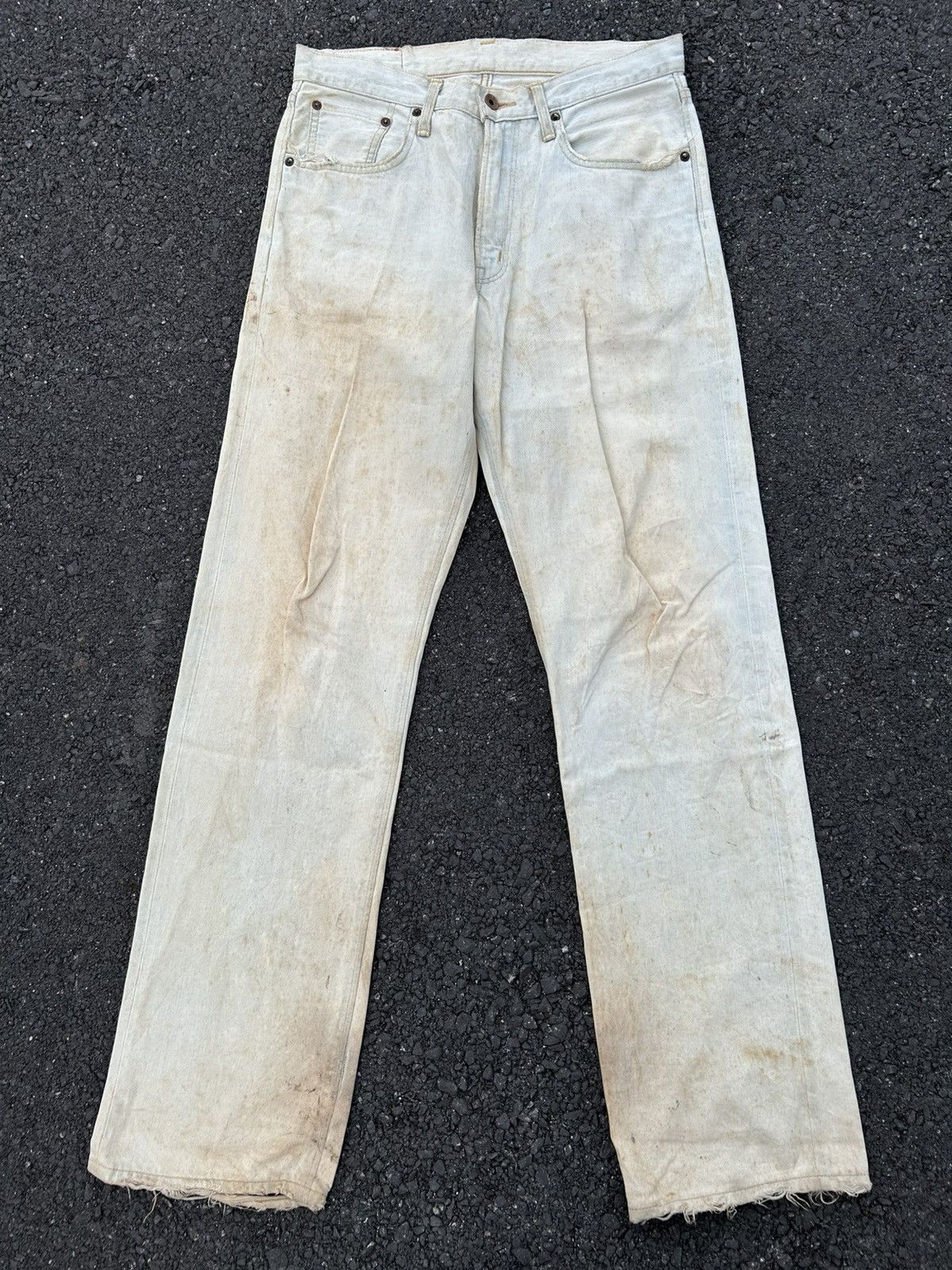 Kapital Thrashed Vintage Edwin 505z Selvedge Dirty Denim Jeans Size US 31 - 2 Thumbnail