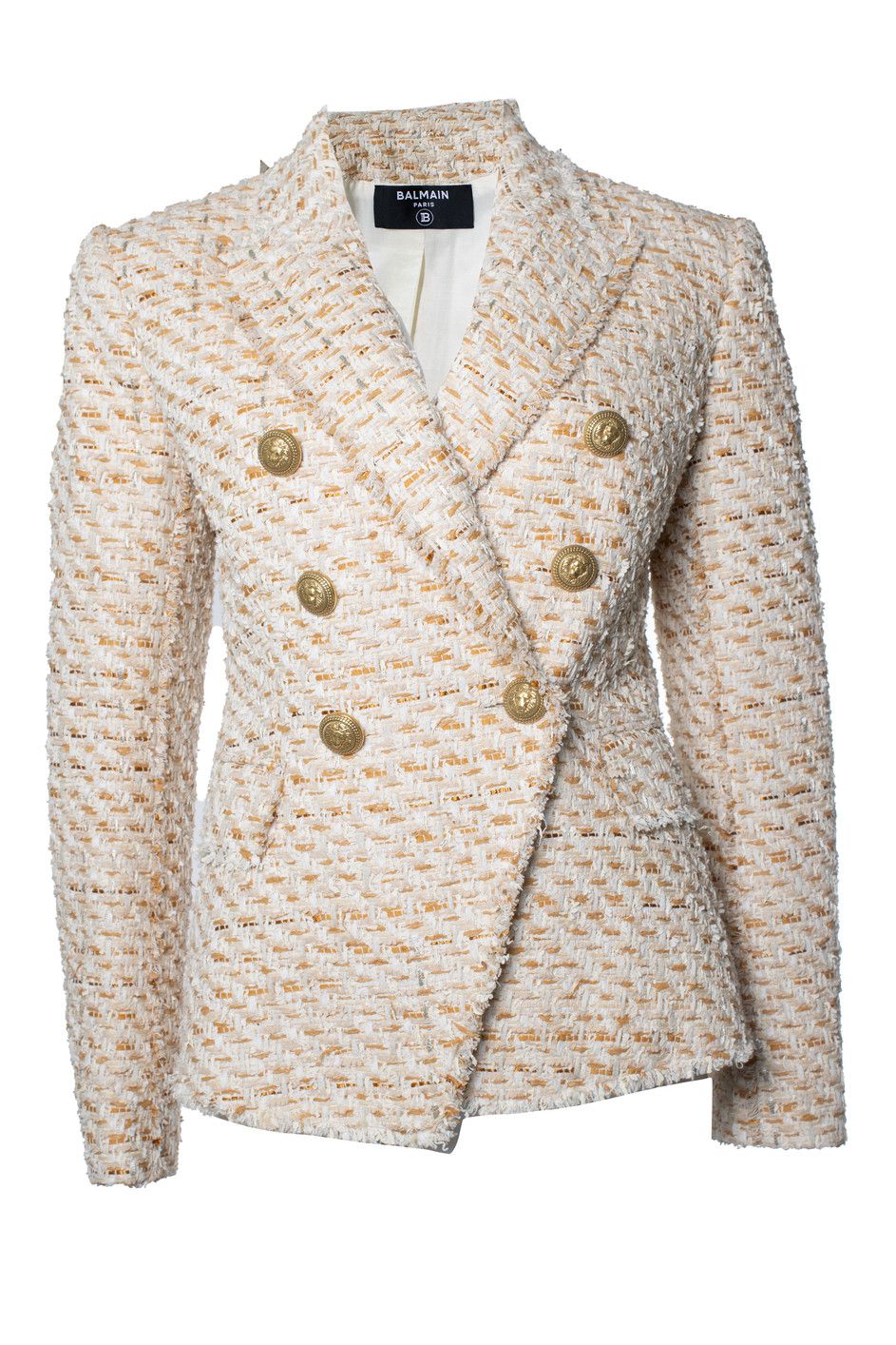 Balmain Balmain, double breasted tweed blazer Size S / US 4 / IT 40 - 1 Thumbnail