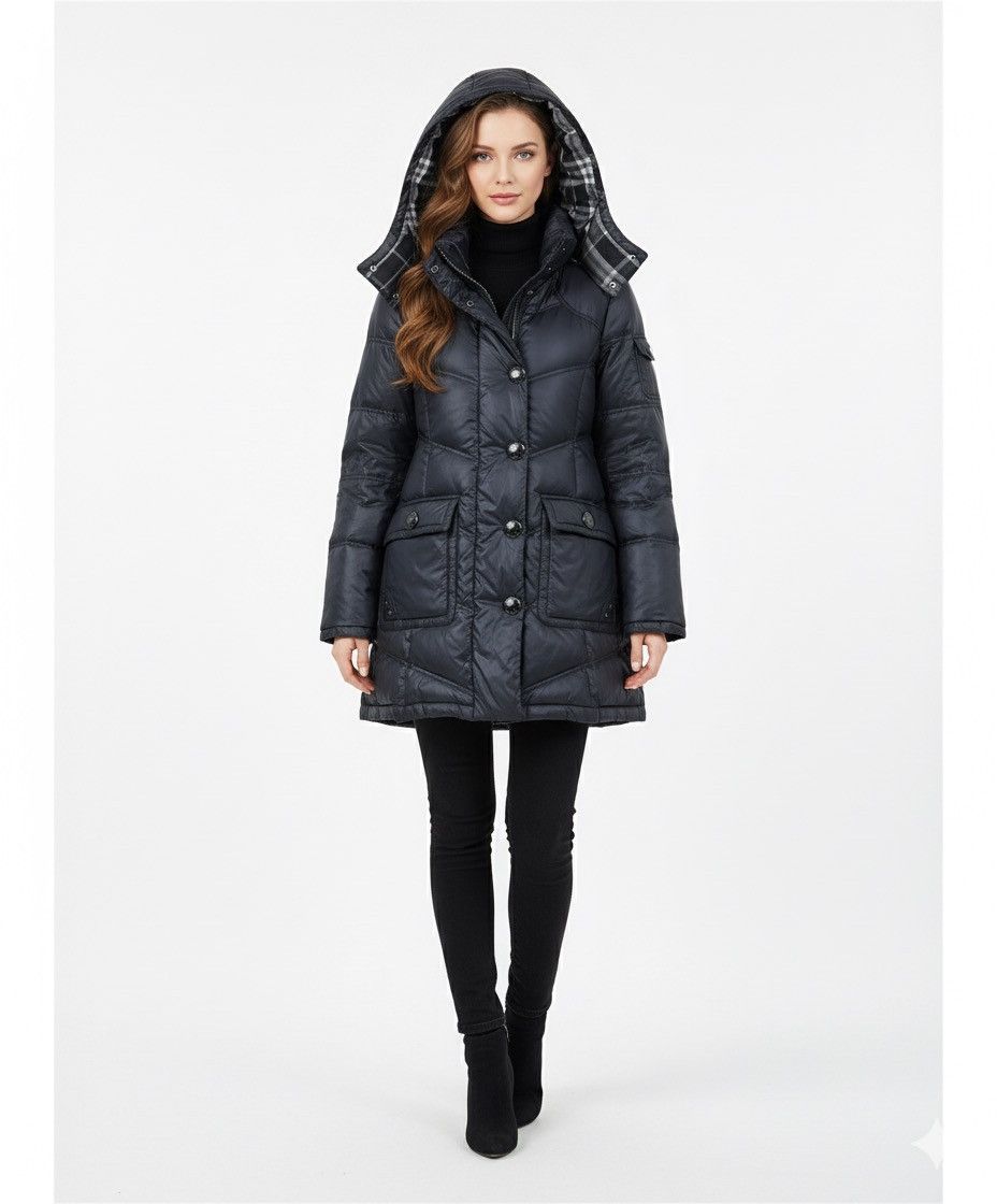 Burberry Burberry London Blue Label Quilted Down Parka MJ62 Size S / US 4 / IT 40 - 1 Thumbnail
