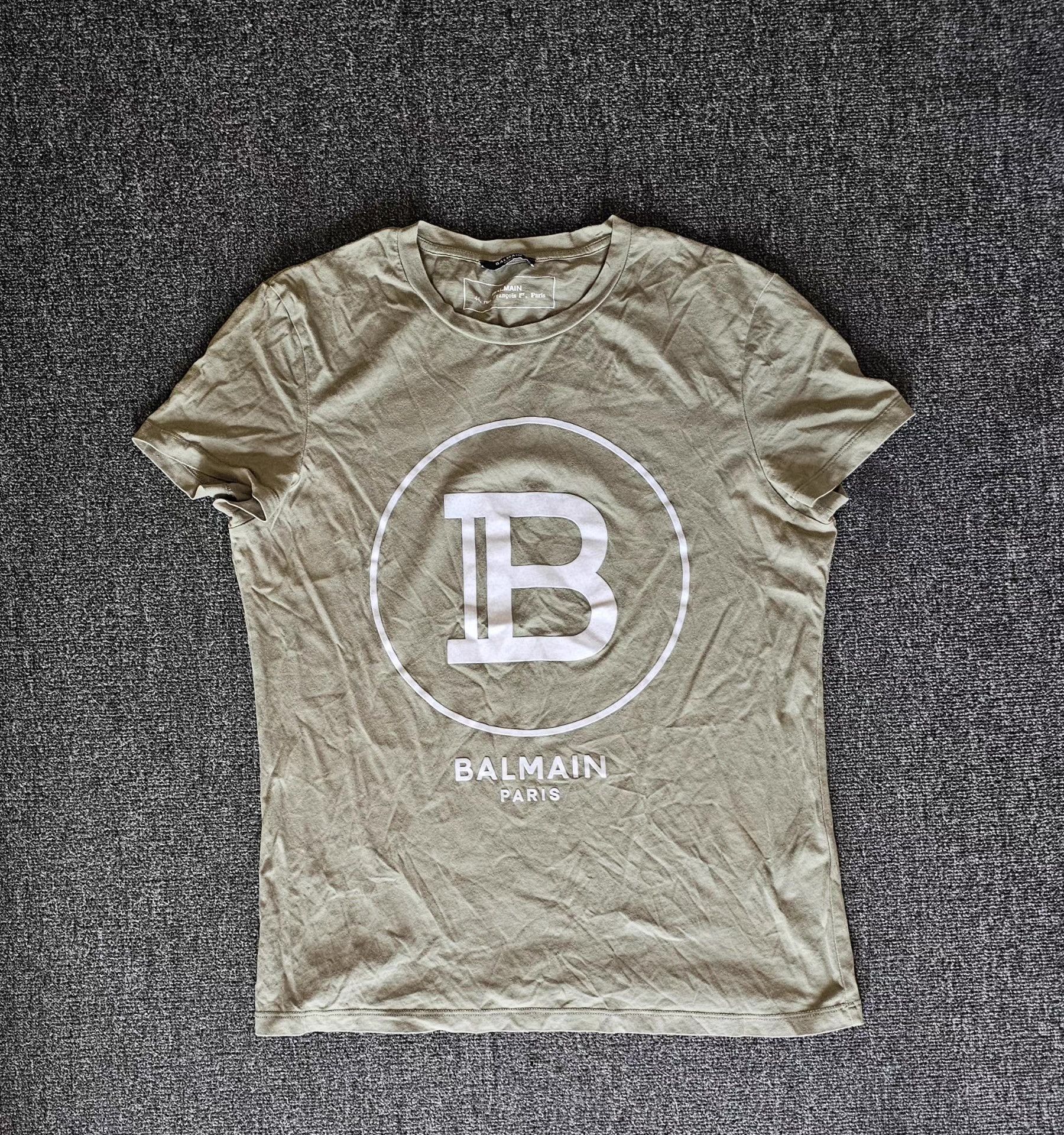 Balmain Balmain Men's Short Sleeve T-Shirt Size US M / EU 48-50 / 2 - 1 Thumbnail