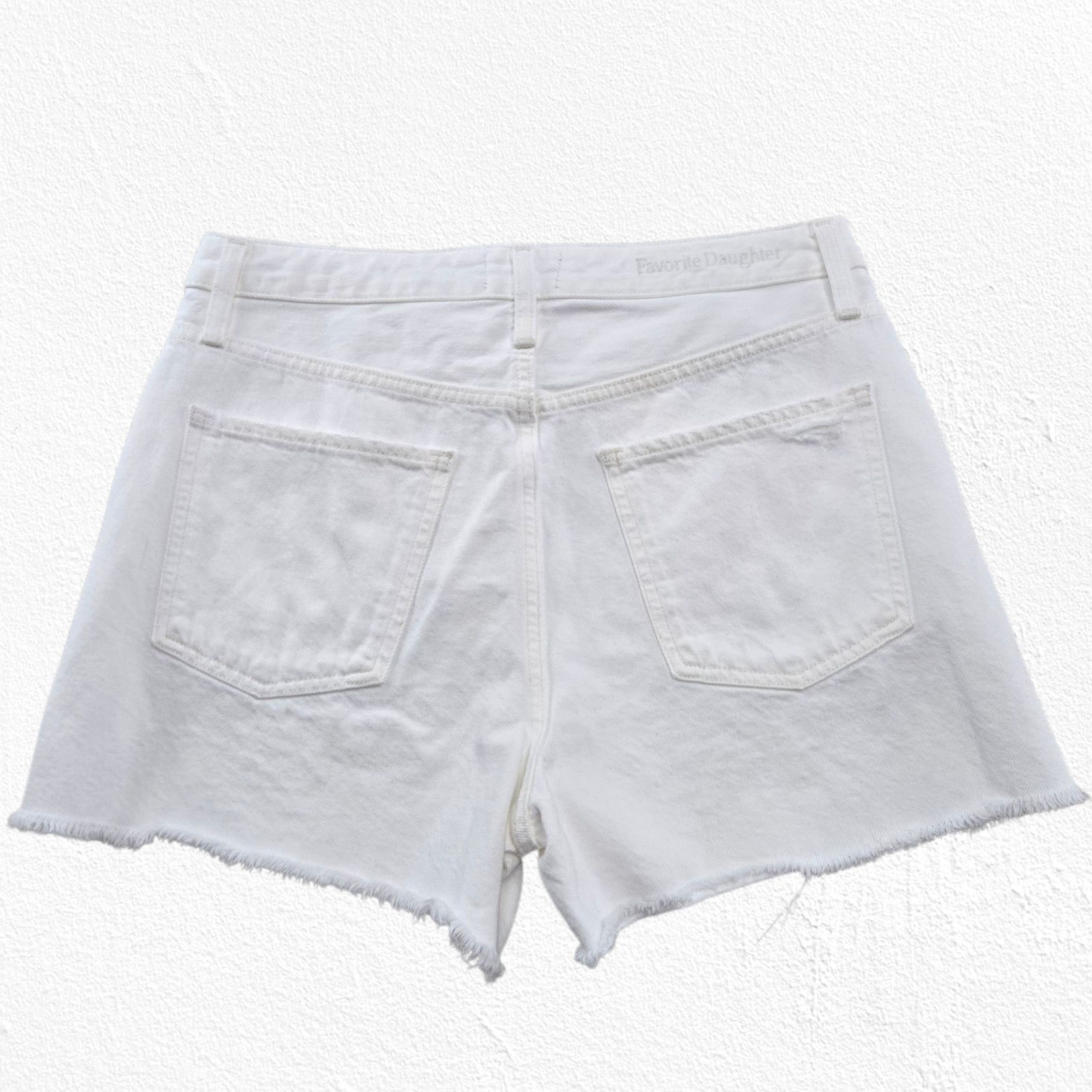 Other Favorite Daughter White High Rise Denim Shorts Size 25 Size 25" / US 0 / IT 36 - 9 Thumbnail