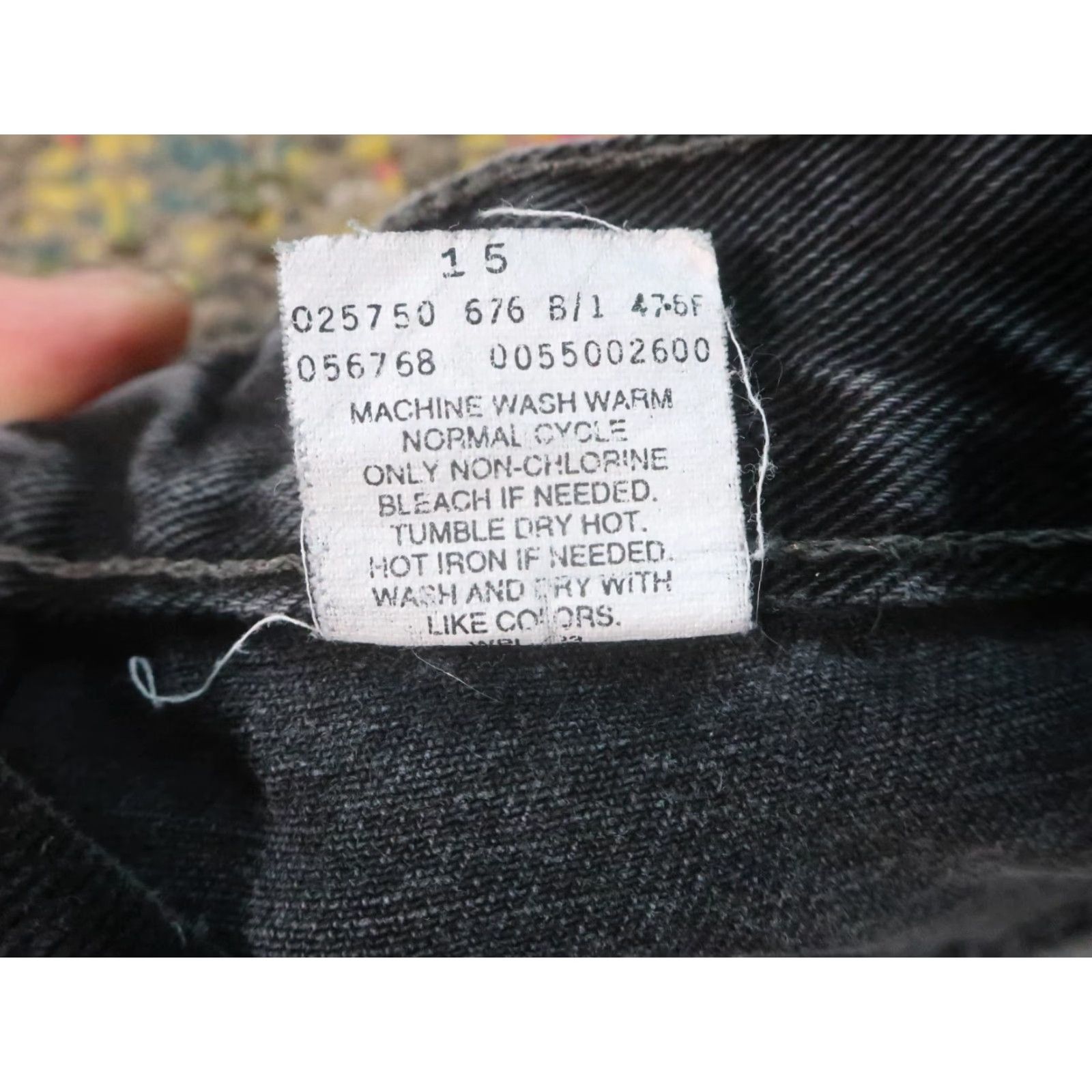 Levi's VINTAGE Levi's Jeans 550 36x32 Black Relaxed Tapered Denim 5-Pocket Zip Canada Mens Size US 36 / EU 52 - 5 Thumbnail