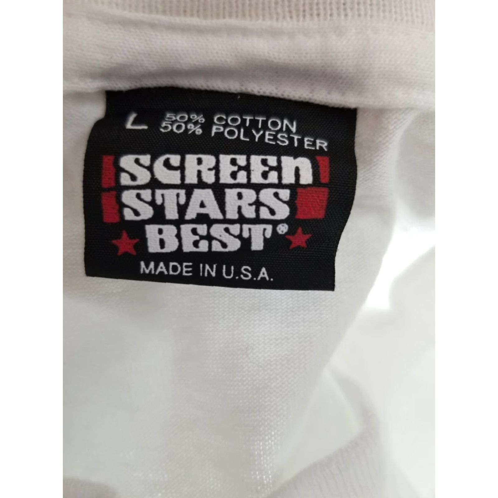 Vintage VINTAGE Mens L T SHIRT Paint Your Heart Out Winter Haven Graphic Tee White 1980s Distressed Mens L Brand Screen Stars Short Sleeve Cotton Blend Size US L / EU 52-54 / 3 - 5 Thumbnail