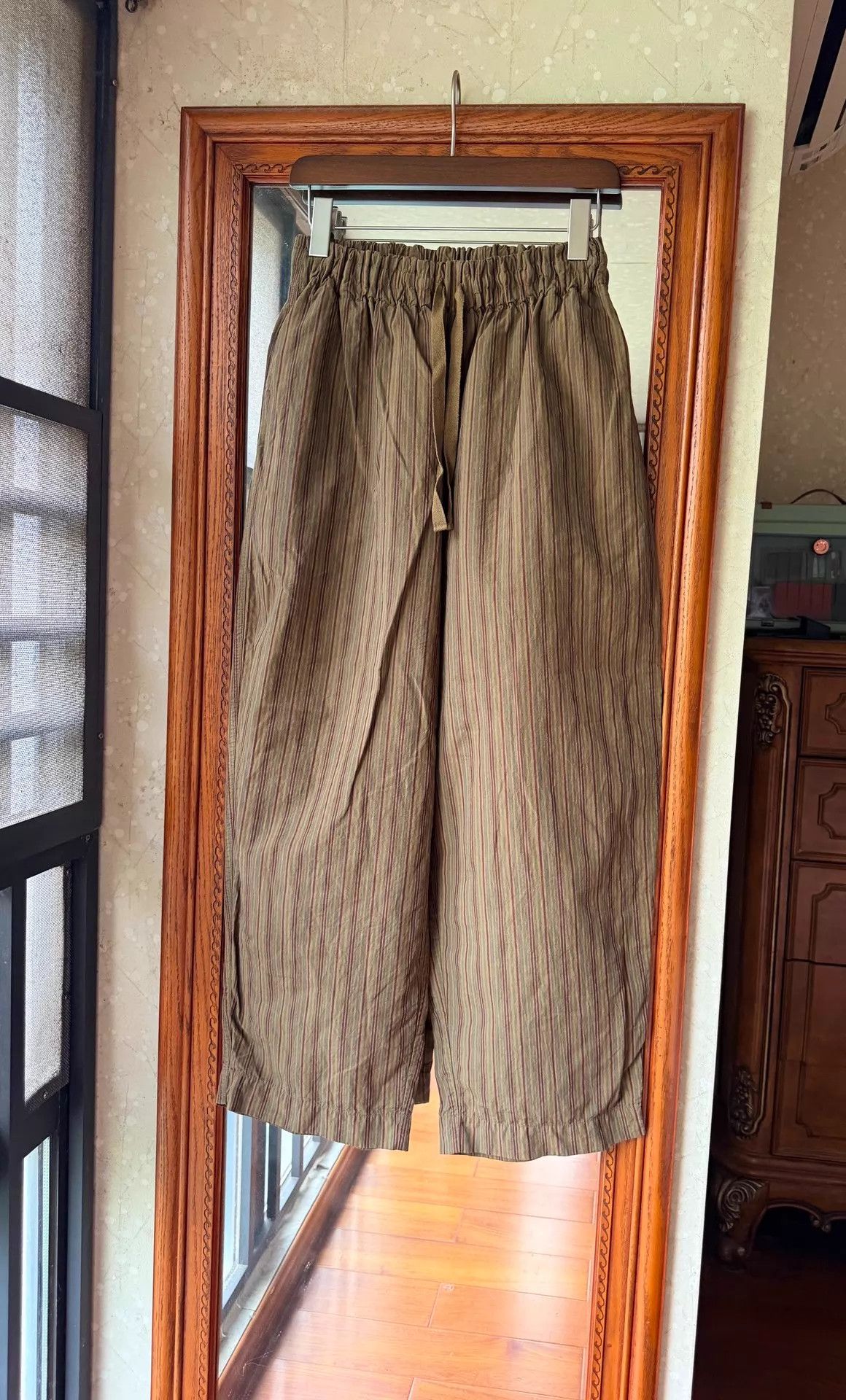 Other Jisifang new tagless linen-cotton chino subtle stripe art Size 26" / US 2 / IT 38 - 2 Thumbnail