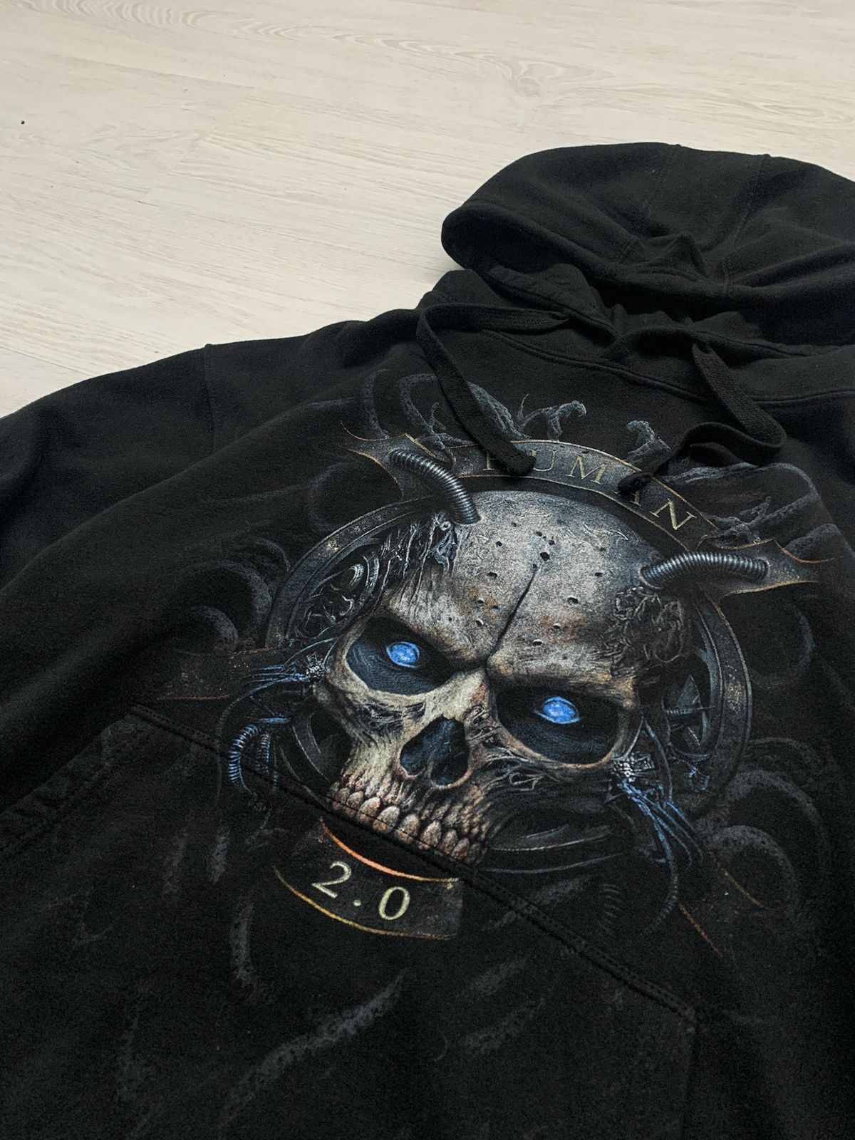 Band Tees × Meals Vintage spiral skull hoodie rock band Size US XXL / EU 58 / 5 - 5 Thumbnail